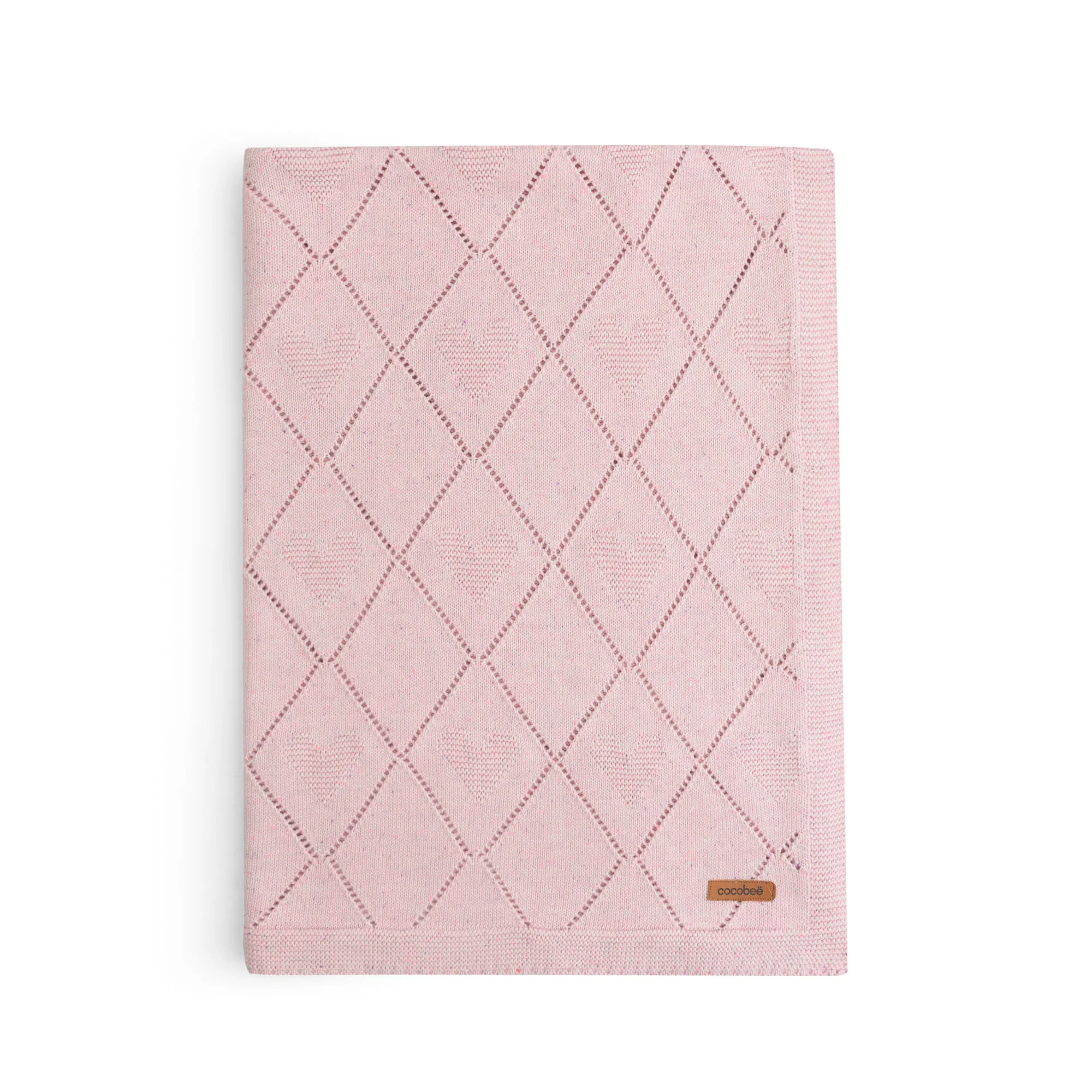 Blush Pink Knit Shawl