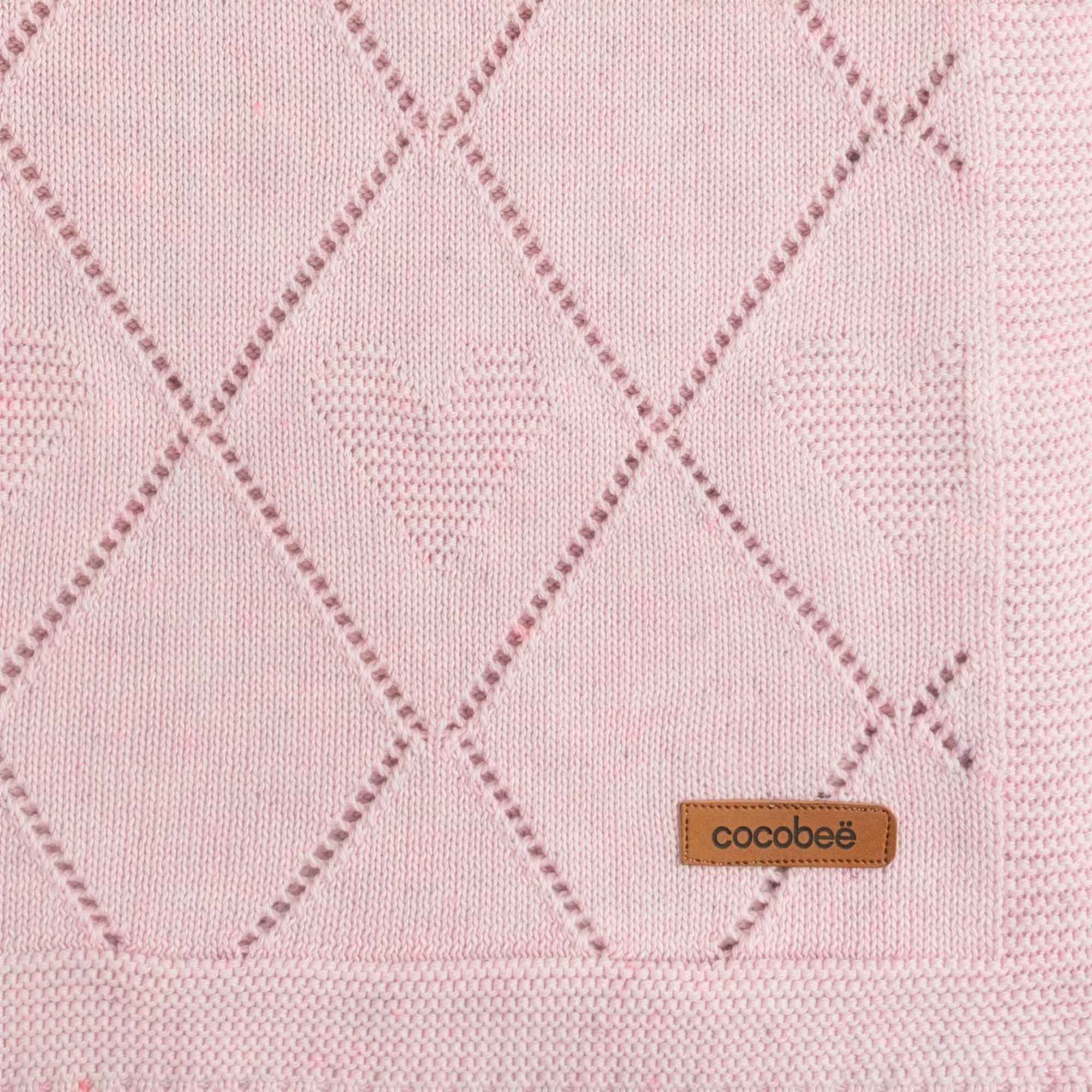 Blush Pink Knit Shawl - Image 3