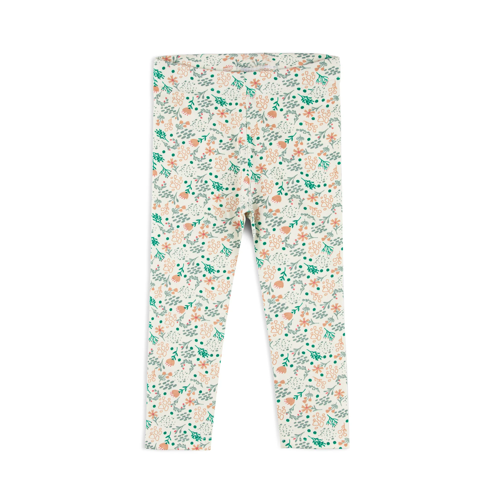 White Printed Legging