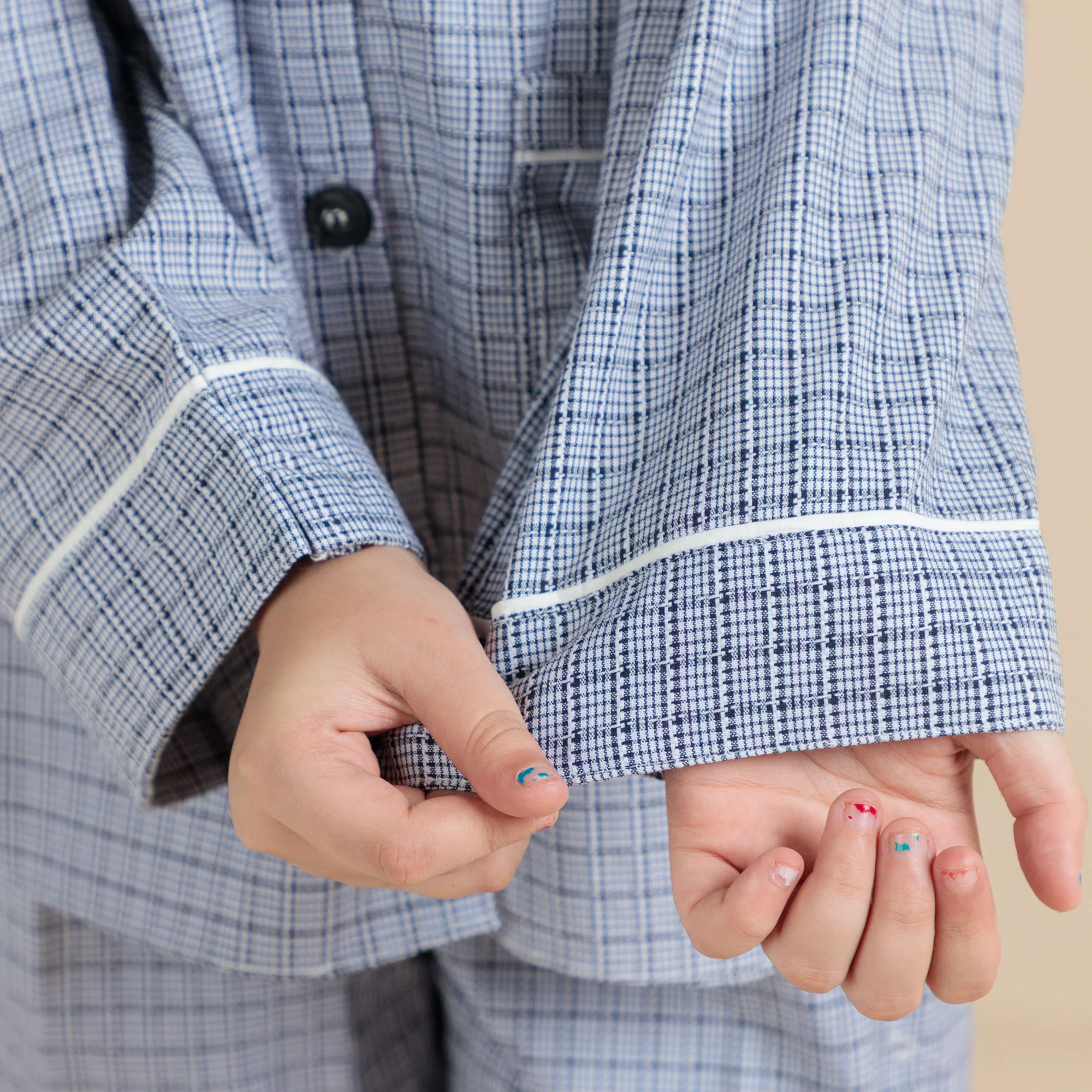 Blue Box Check Night Suit - Image 4