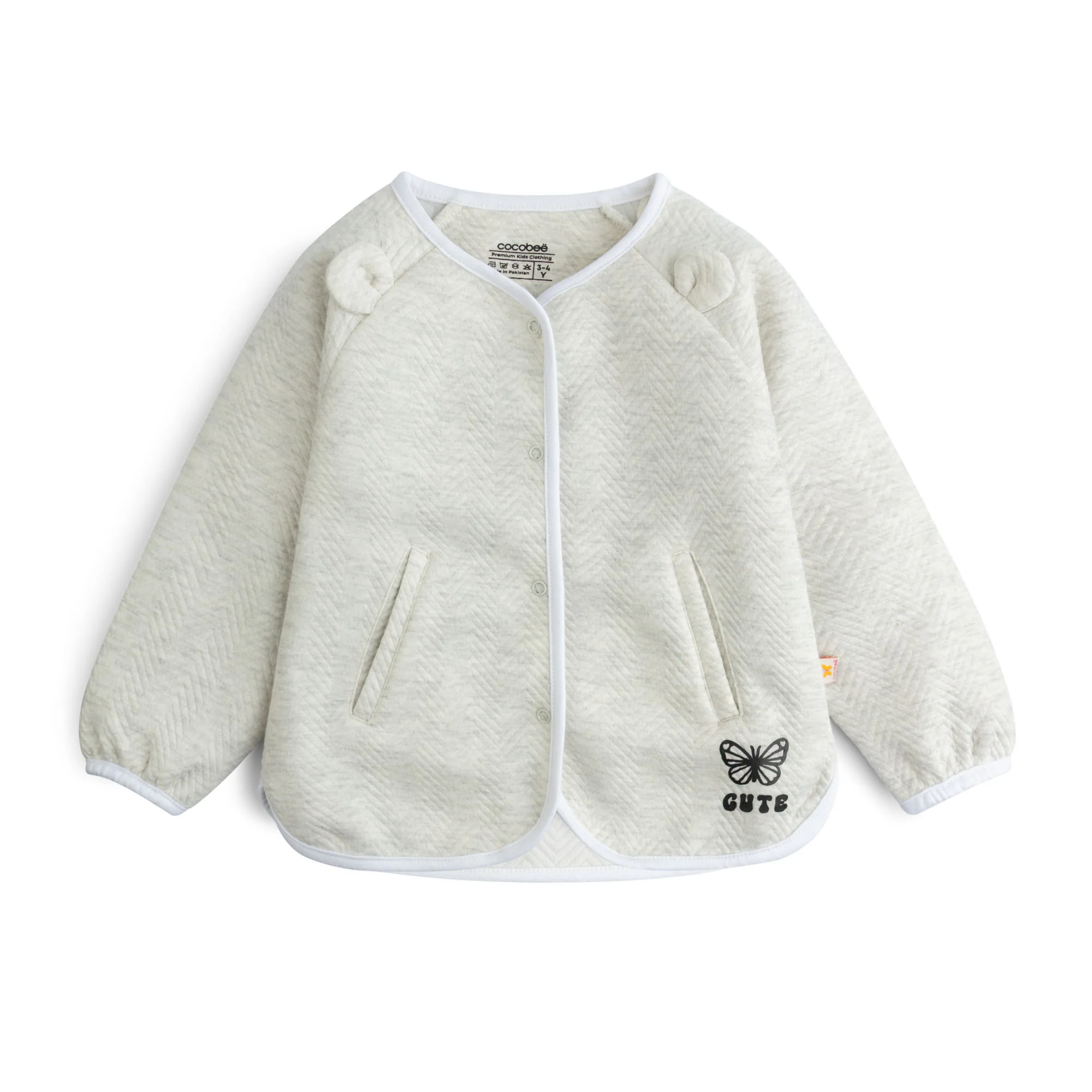 Silver Gray Quilted Jacket