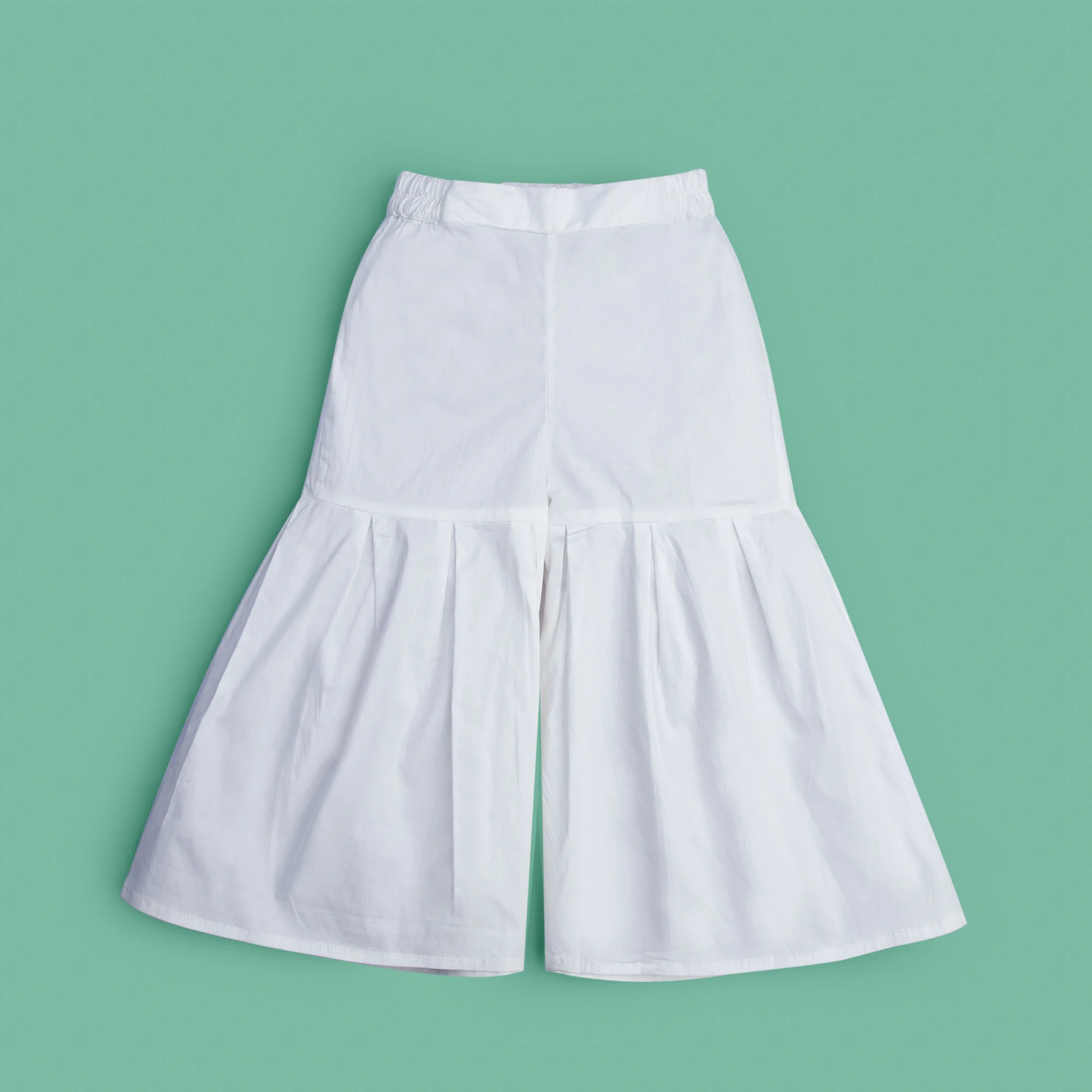 Plain White Casual Sharara