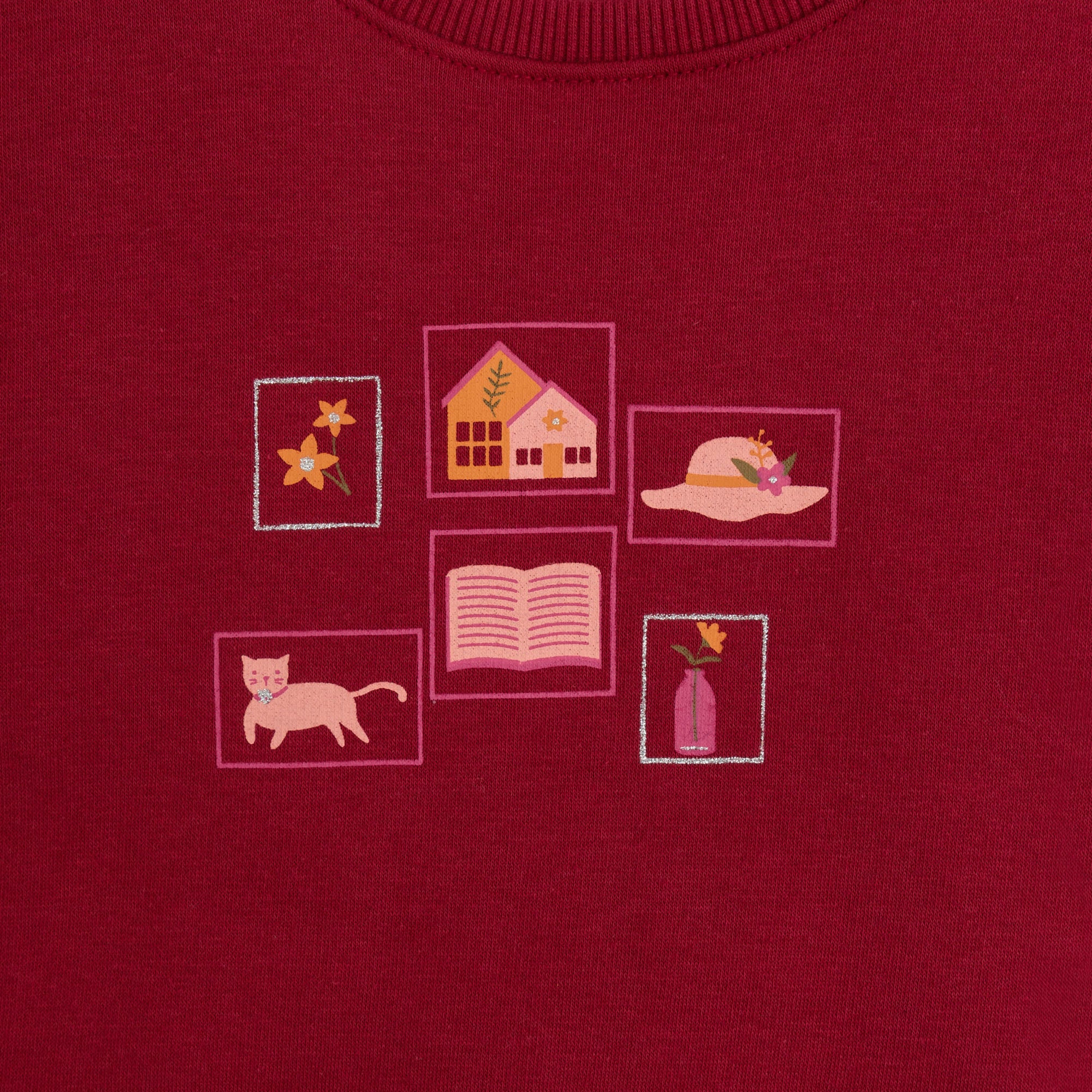Maroon Tale Printed Sweatshirt - Image 2