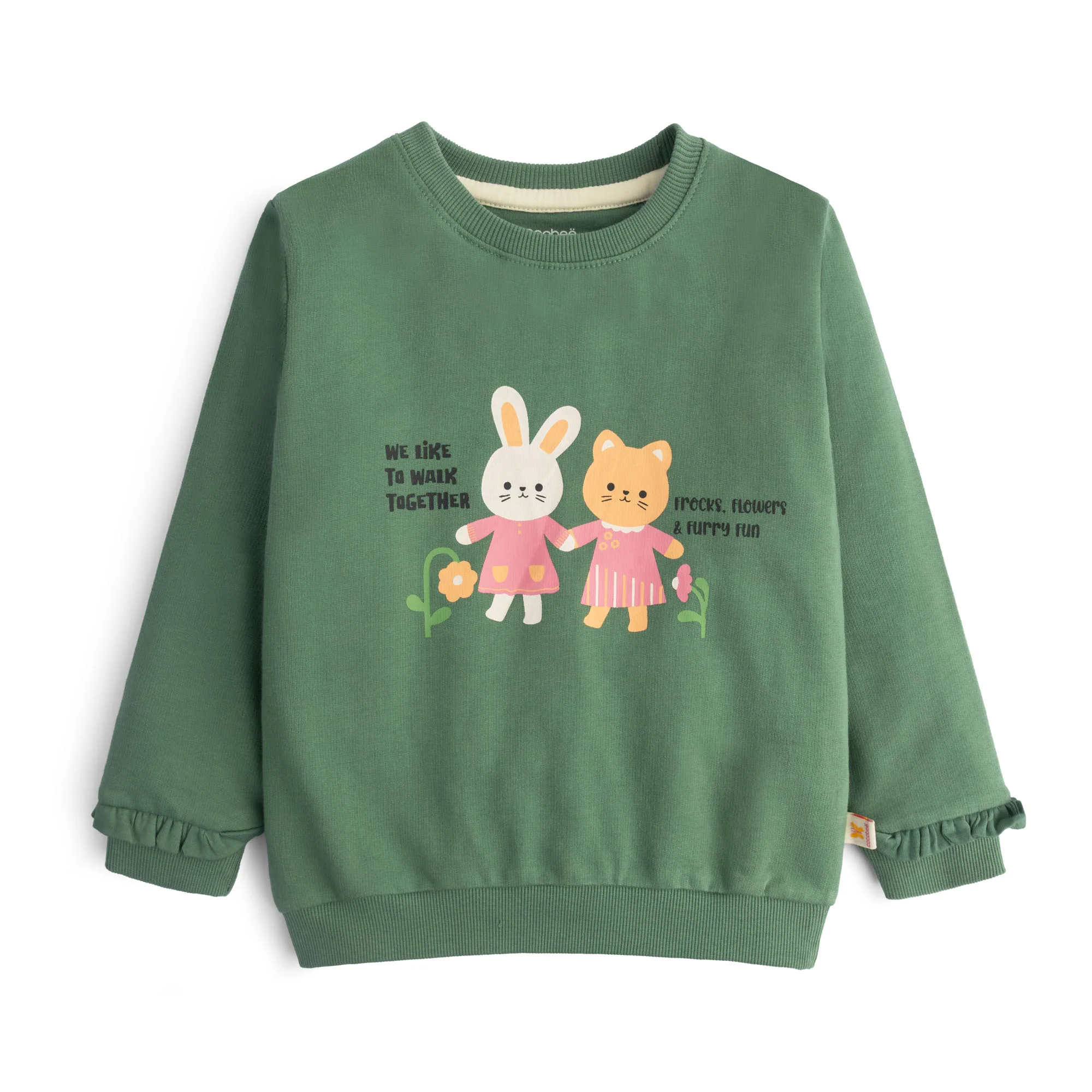 Green Furry Sweatshirt