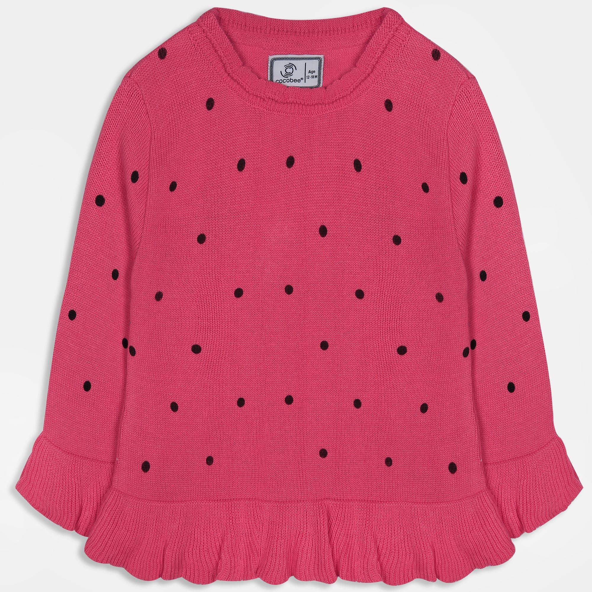 Black Dotted Top