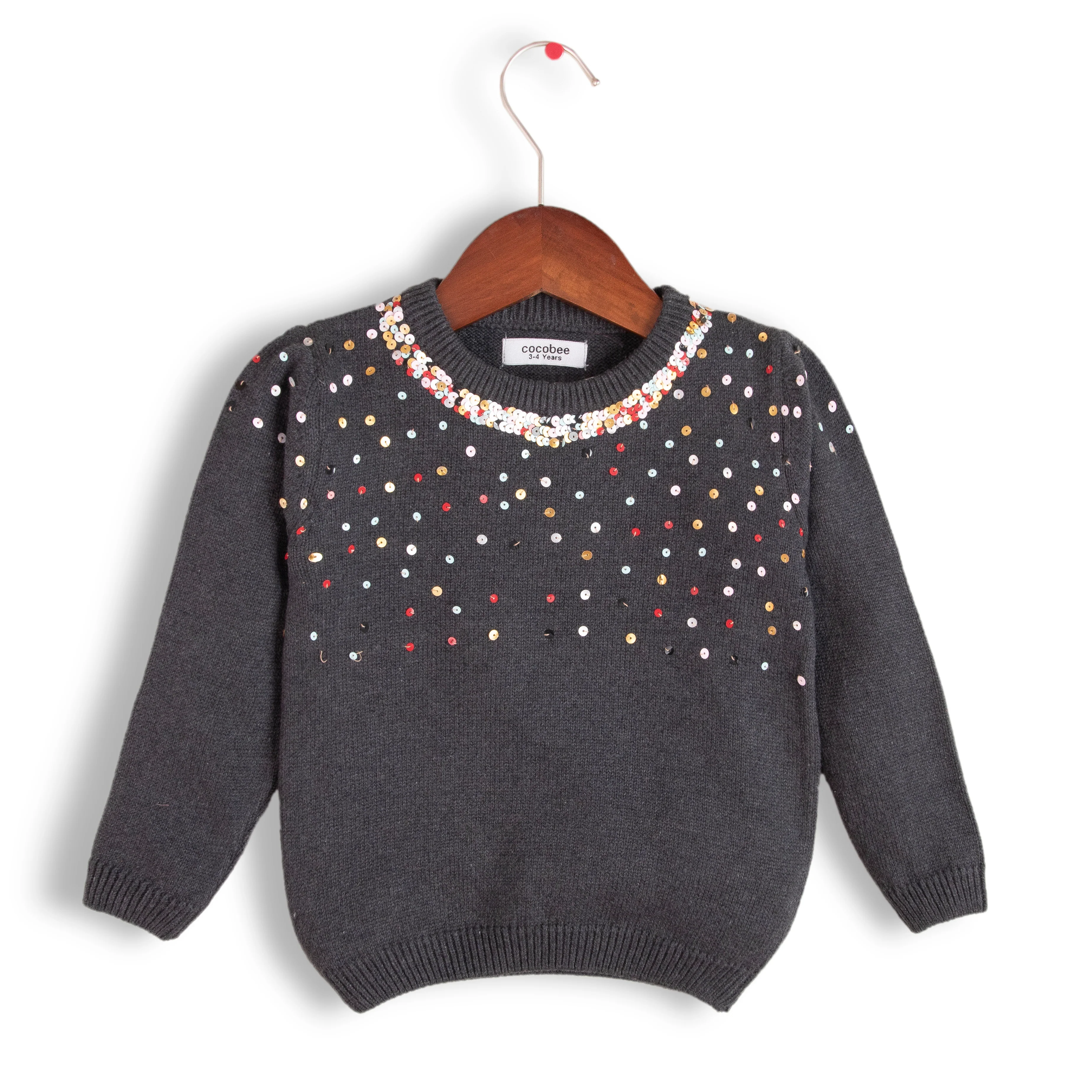 Rainbow Sequins Sweater