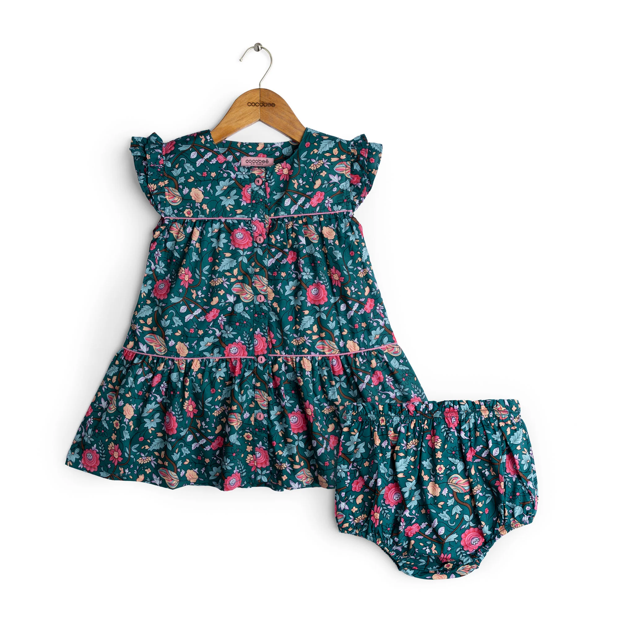 Floral Self-Printed Tiered Two Pack