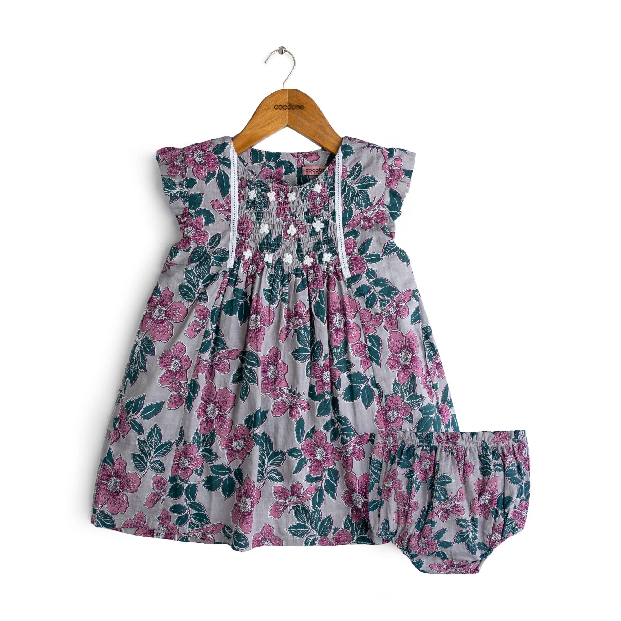 Self-Printed Smocked Two-Pack