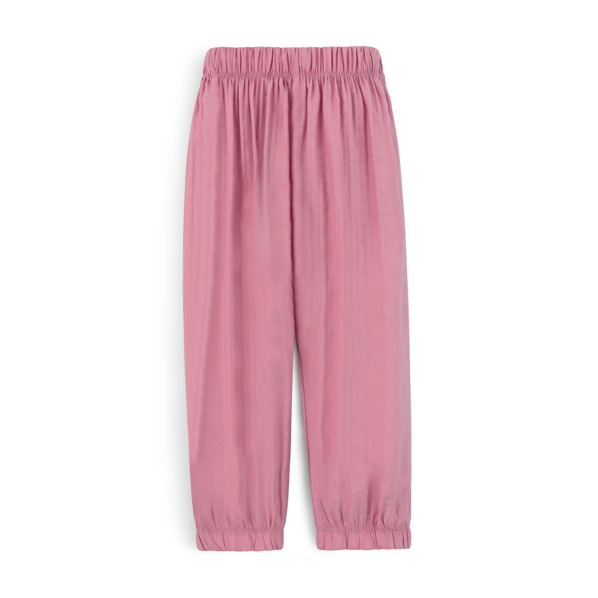 Rose Pink Elastic Waist Trouser