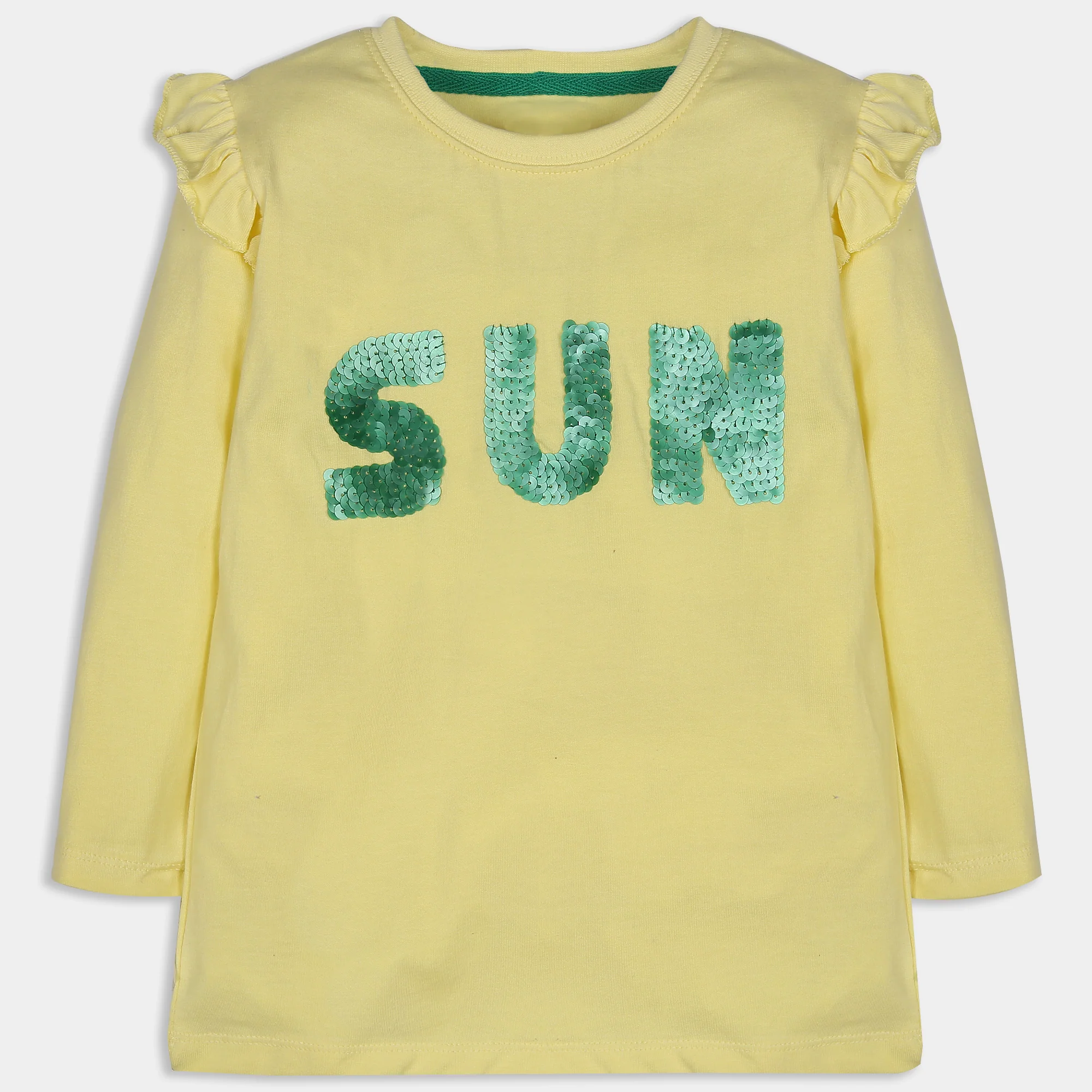 Candy Yellow Sequins Shirt - Image 2