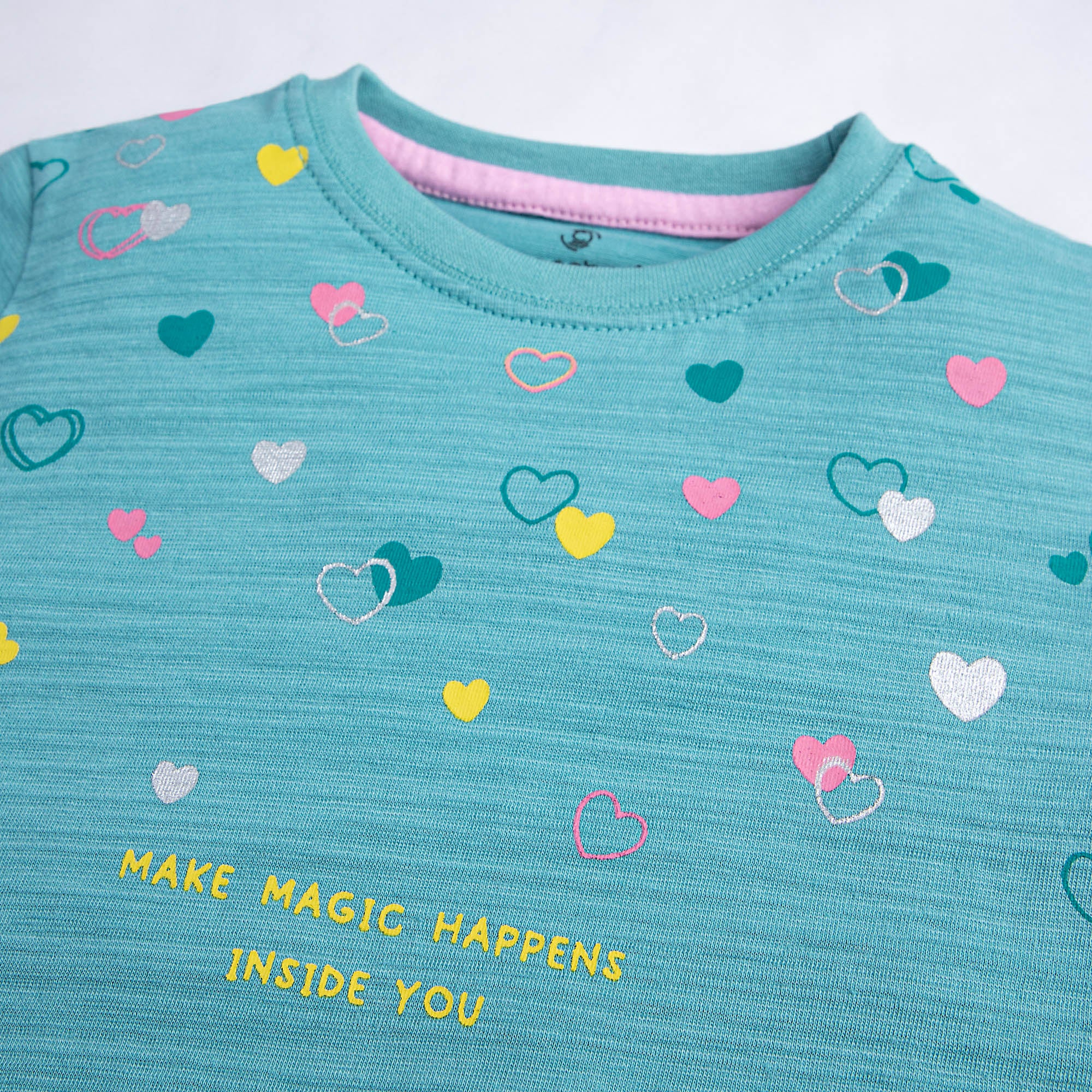 Magical Teal Printed T-shirt - Image 2