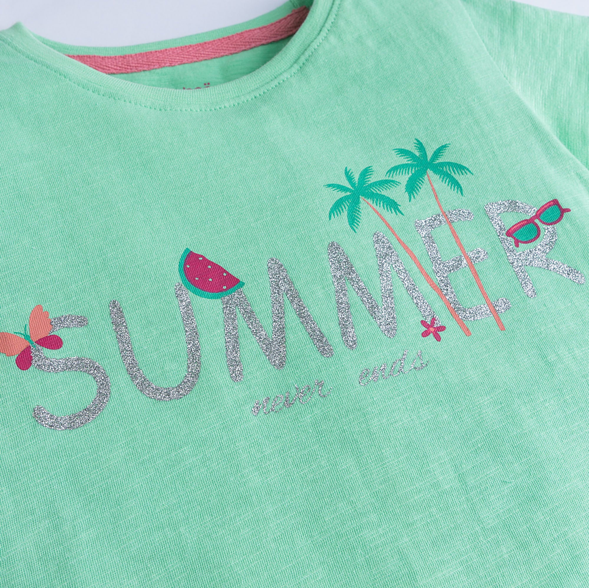 Minty Green Printed Top - Image 2
