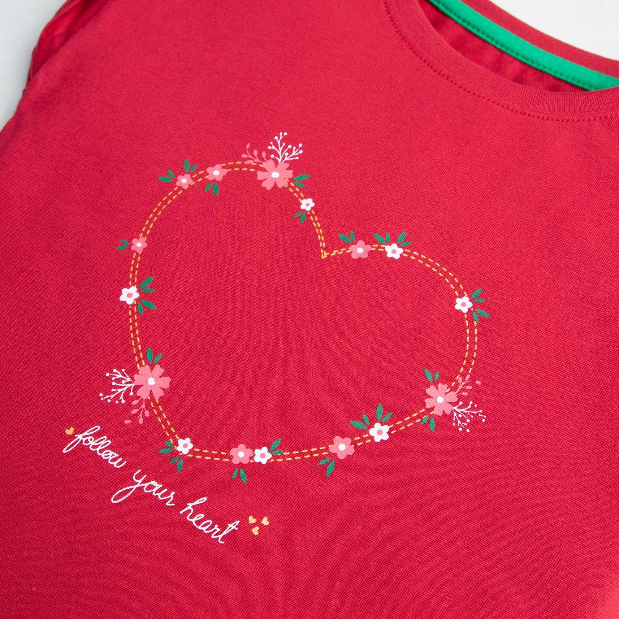 Hearty Red Graphic T-shirt - Image 2