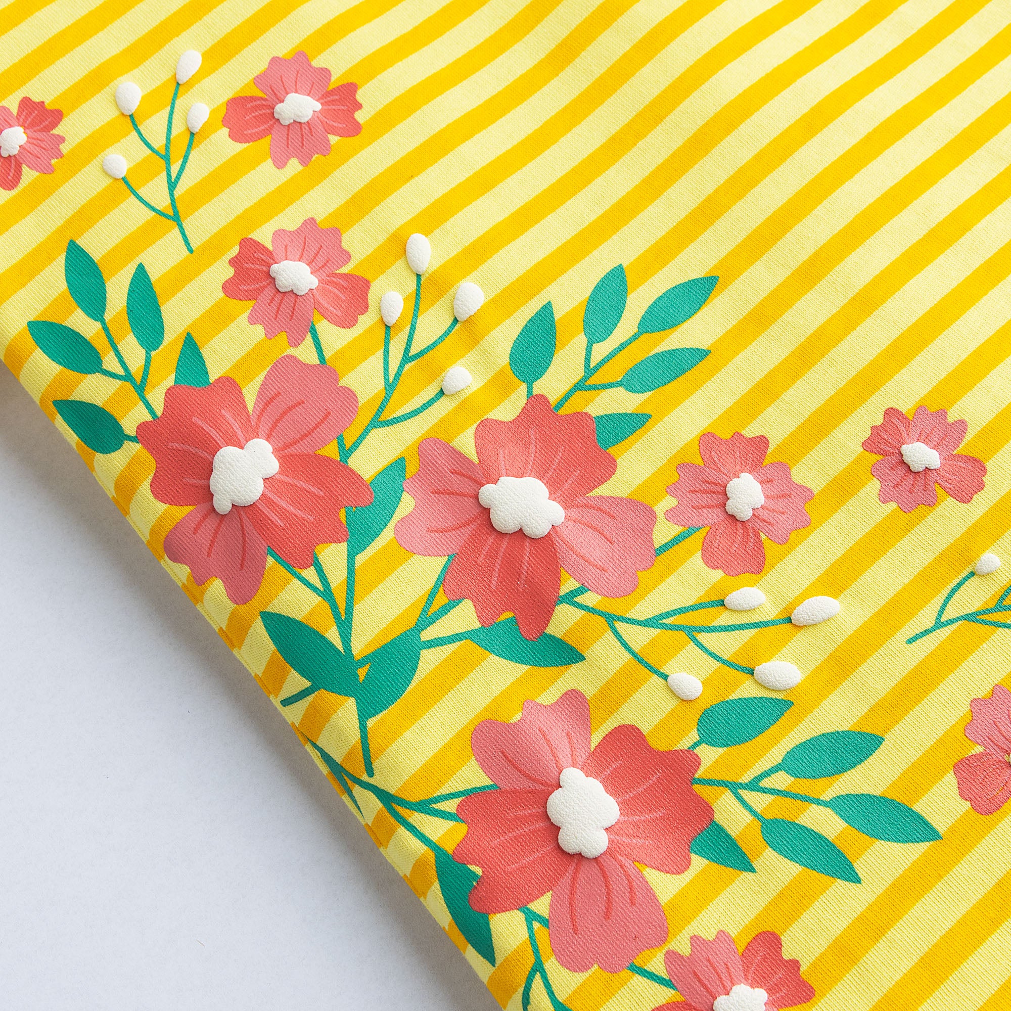 Yellow Striper Printed T-Shirt - Image 2