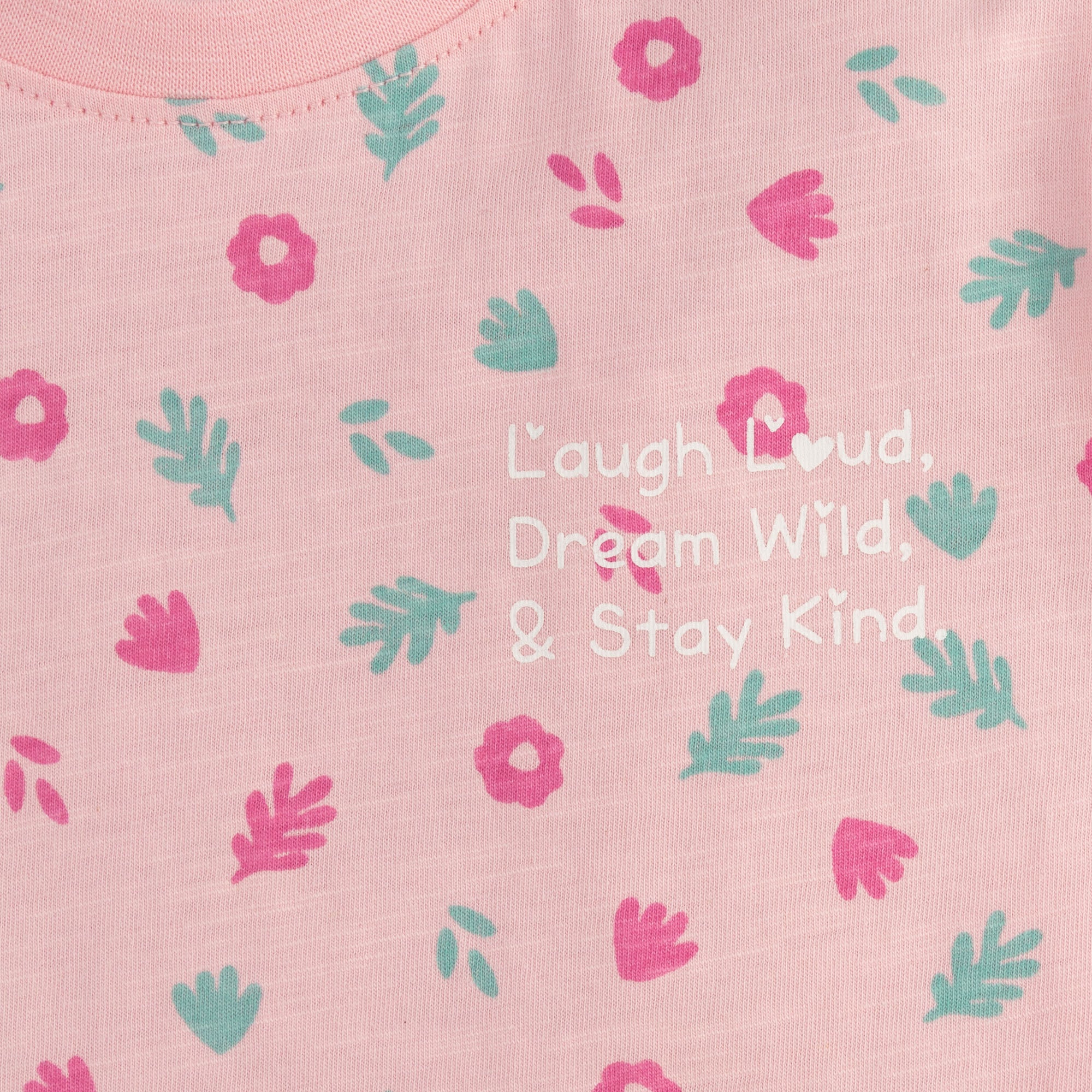 Pink Floral Print T-Shirt - Image 2