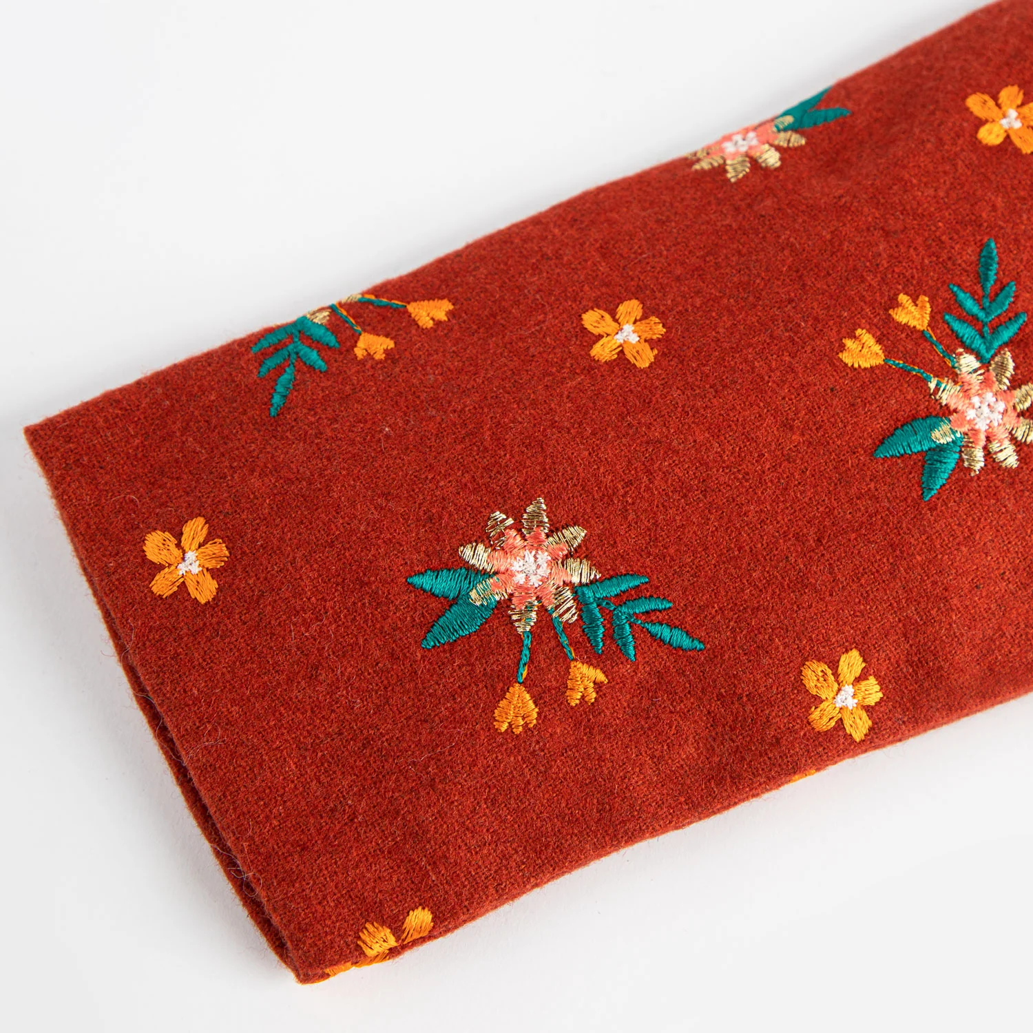 Crimson Embroidered Coat - Image 2