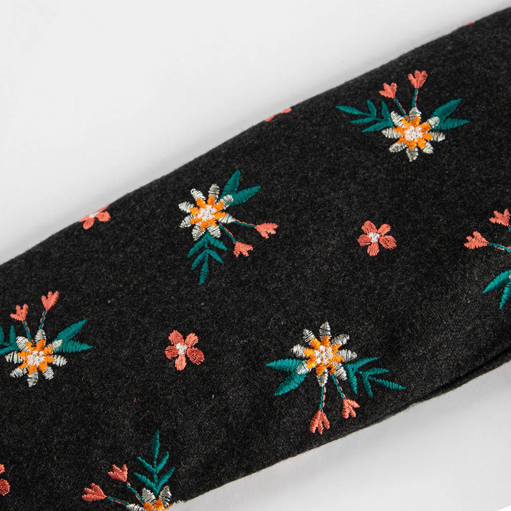 Charcoal Embroidered Coat - Image 2