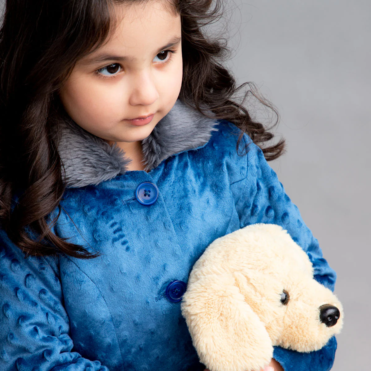 Blue Embossed Coat - Image 2