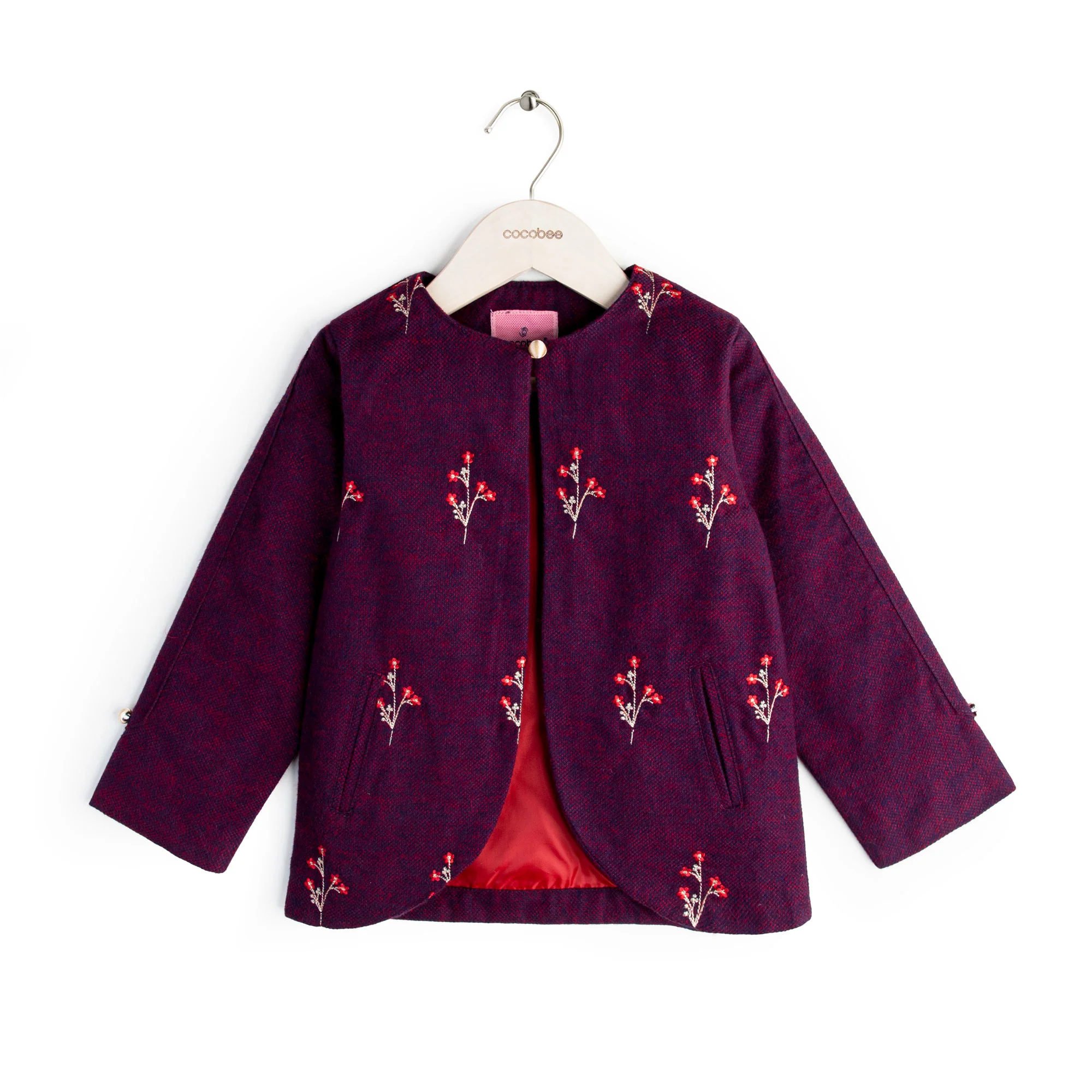 Embroidered Woollen Coat