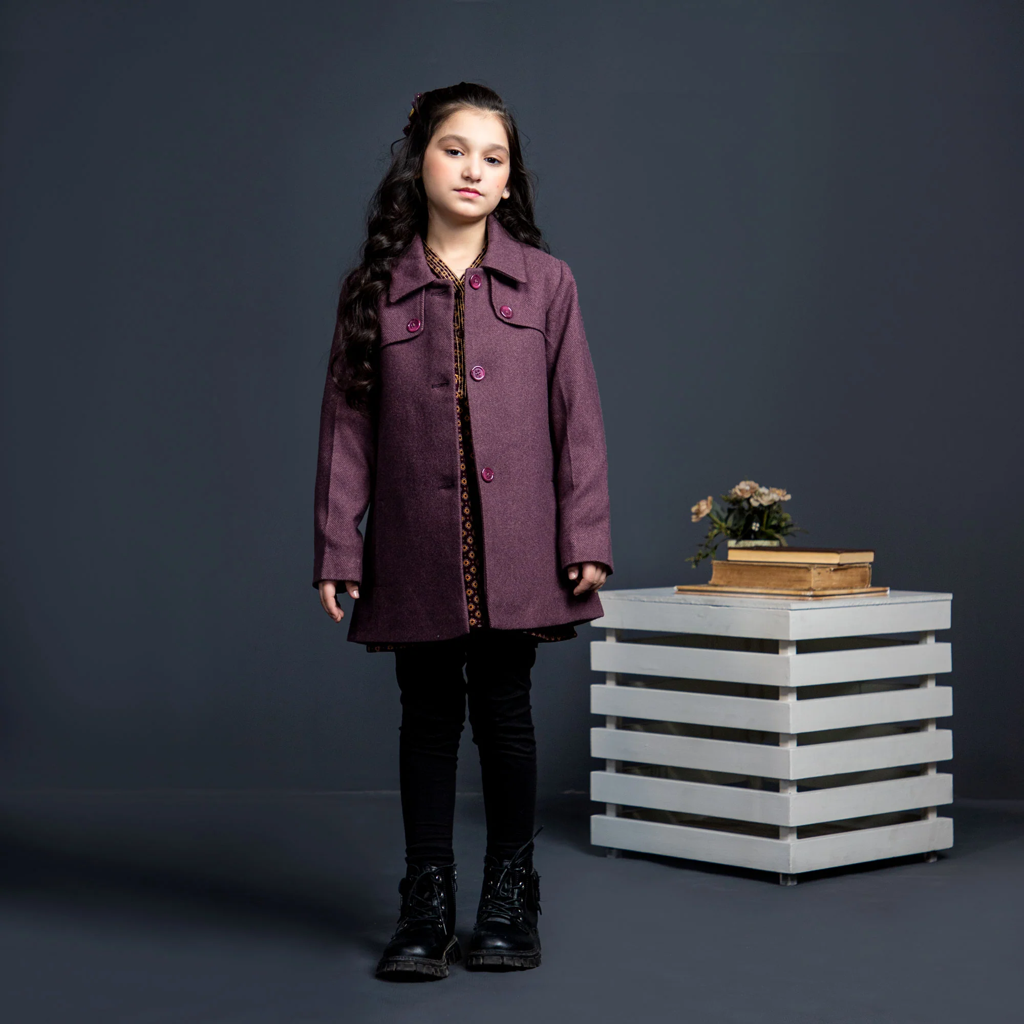 Maroon Woollen Coat