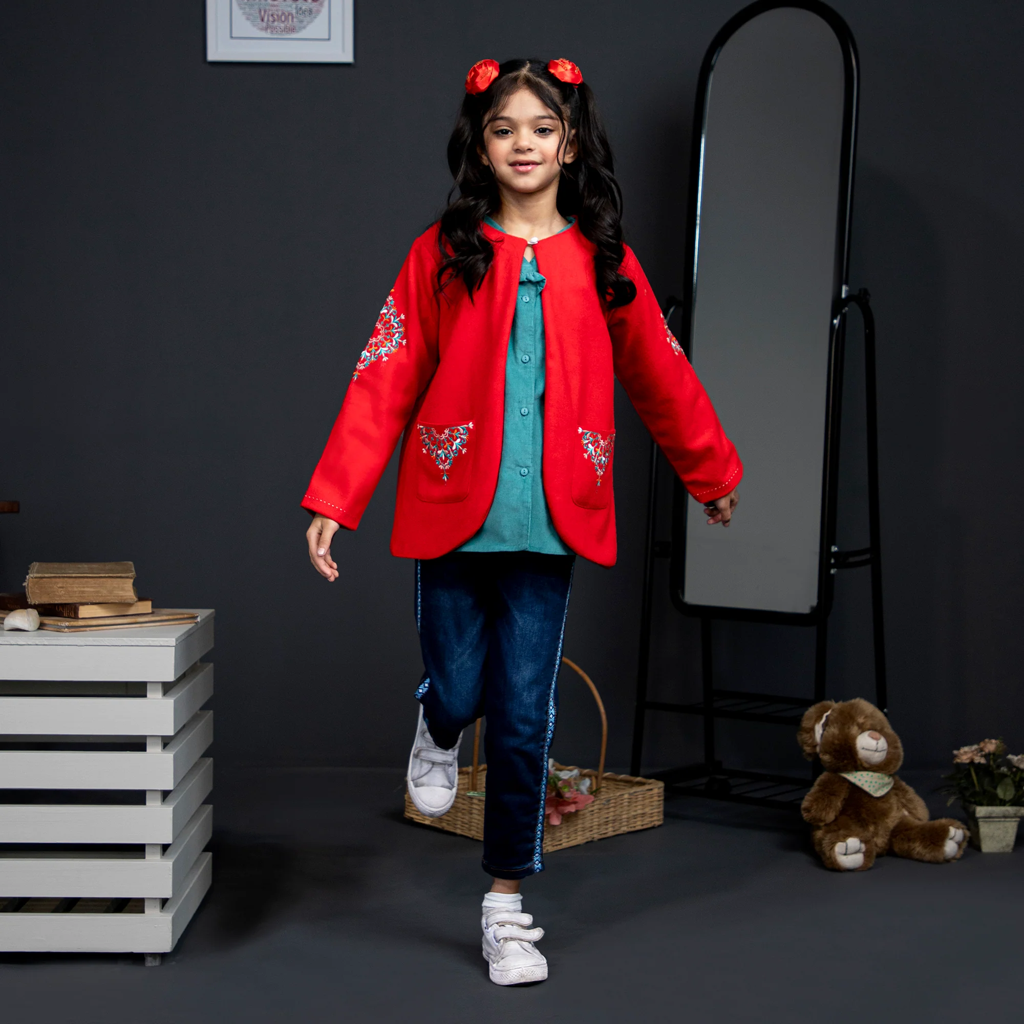 Poppy Red Coat