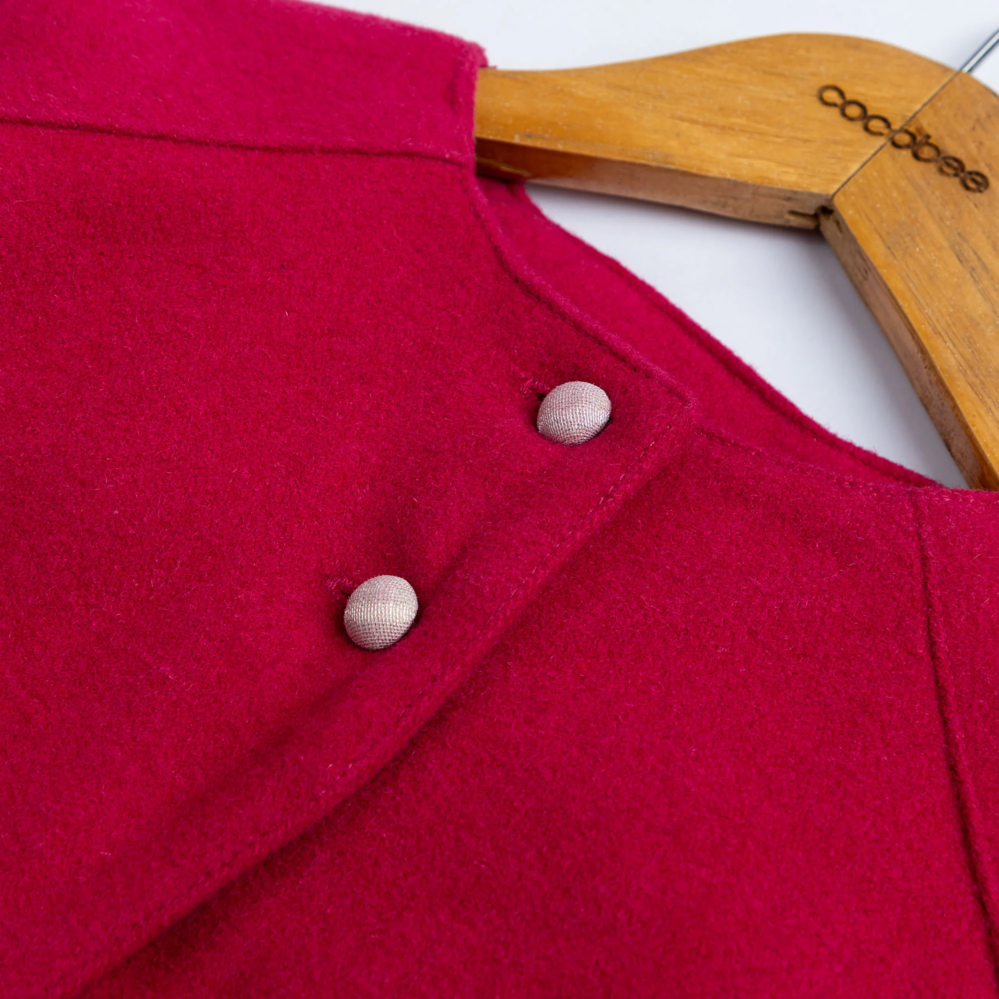 Barbie Pink Wool Coat - Image 4