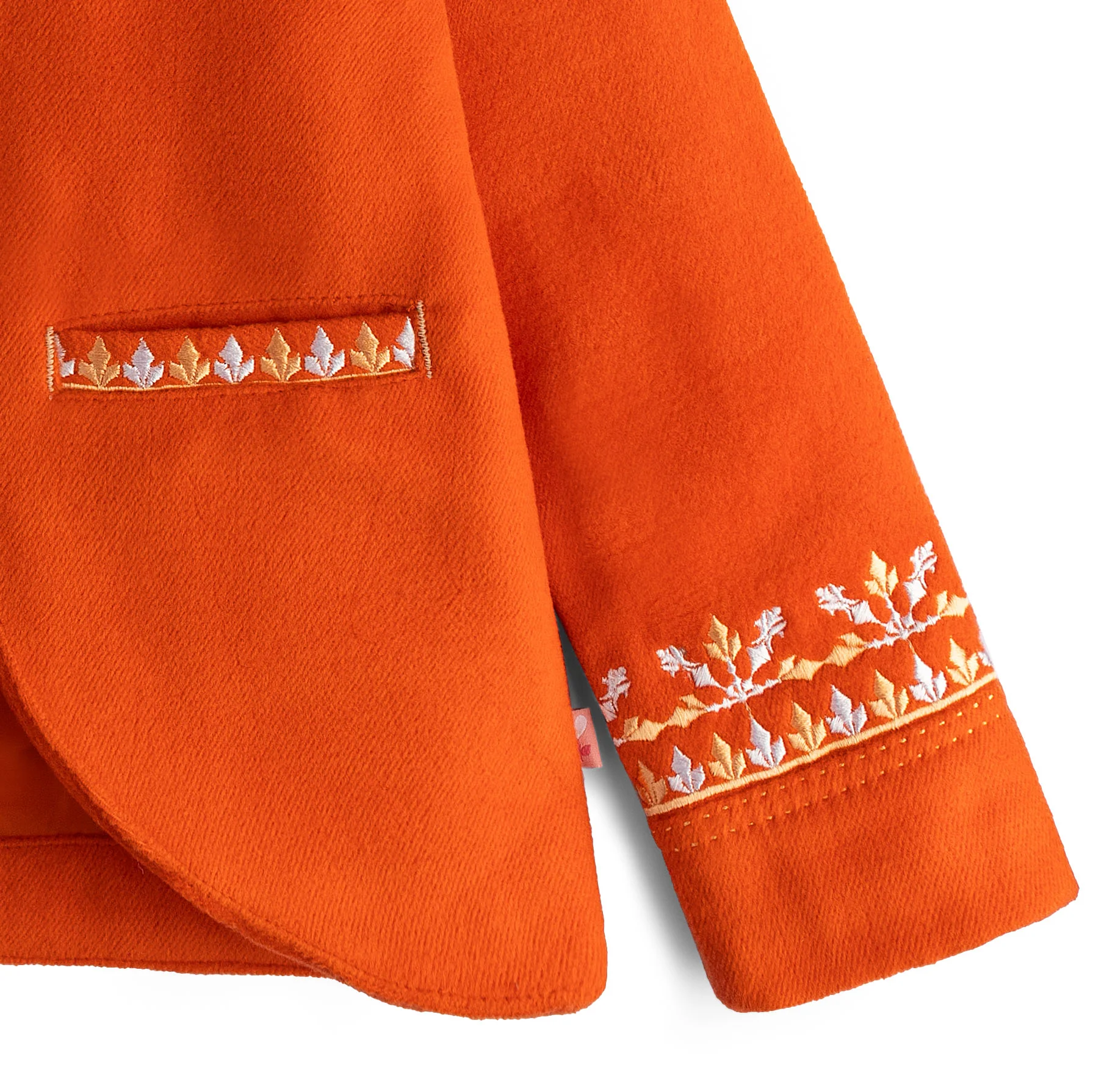 Tangerine Tango Embroidered Coat - Image 2