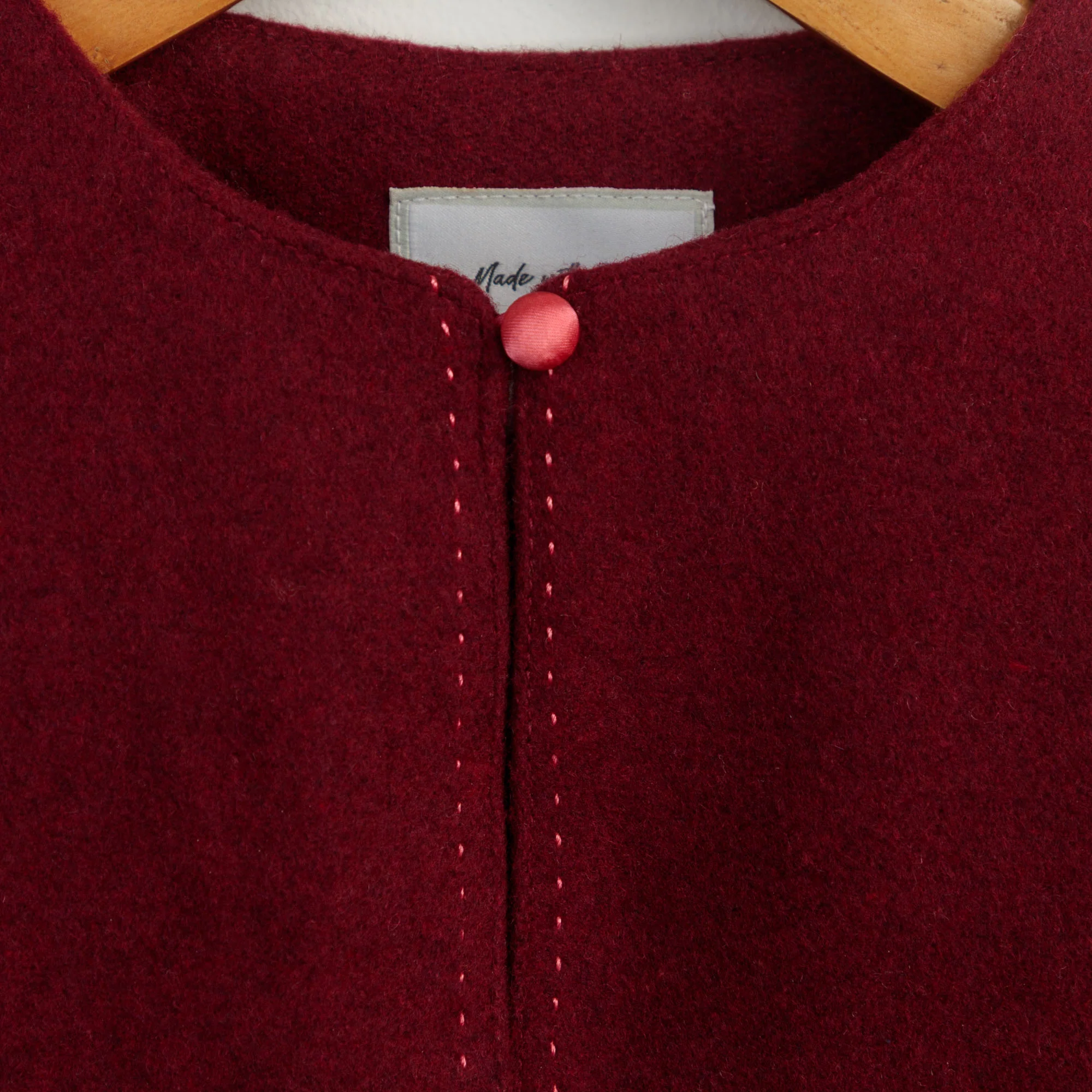 Berry Bloom Embroidered Coat - Image 3