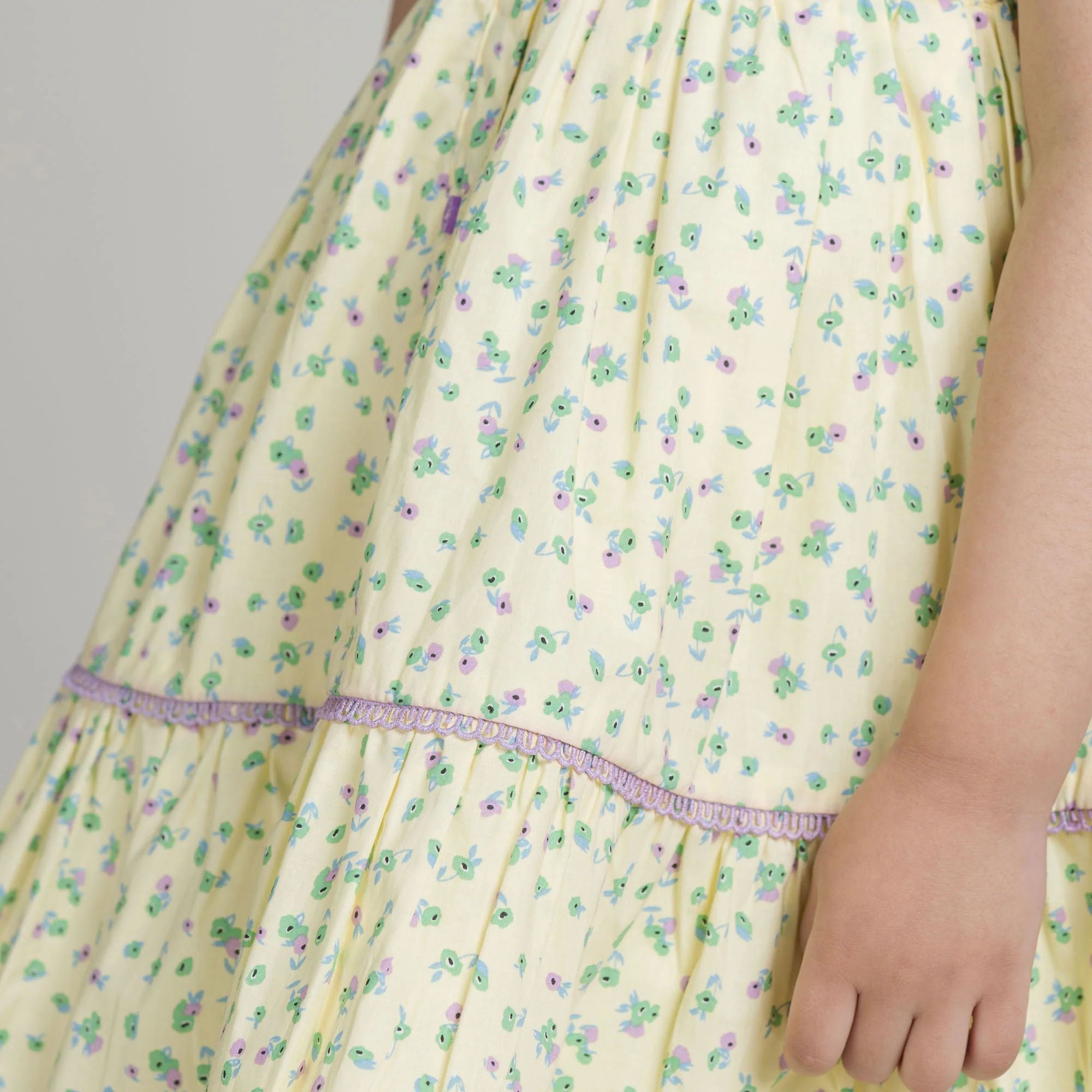 Light Yellow Floral Printed Frock - Image 6