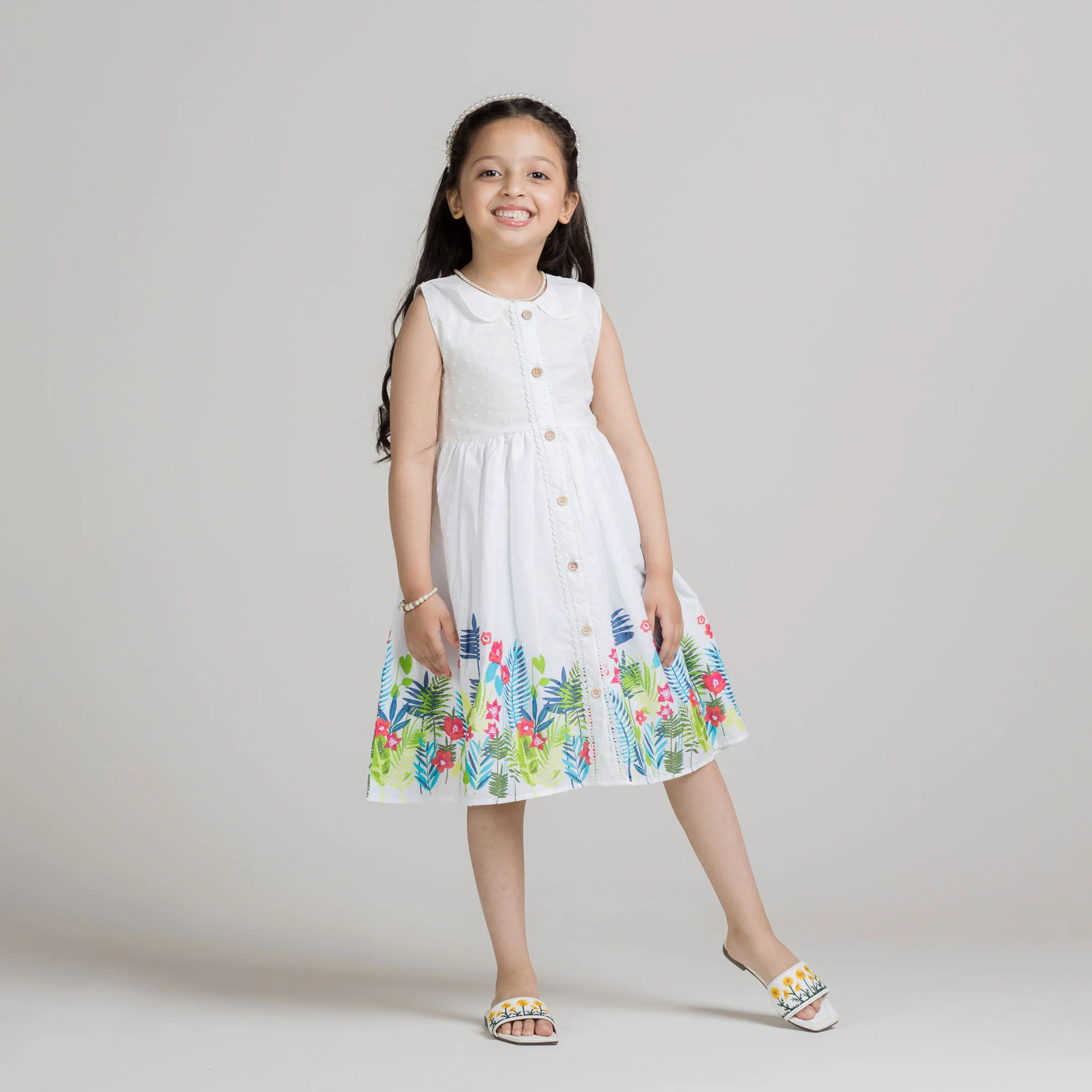Tropical Button-Down Frock