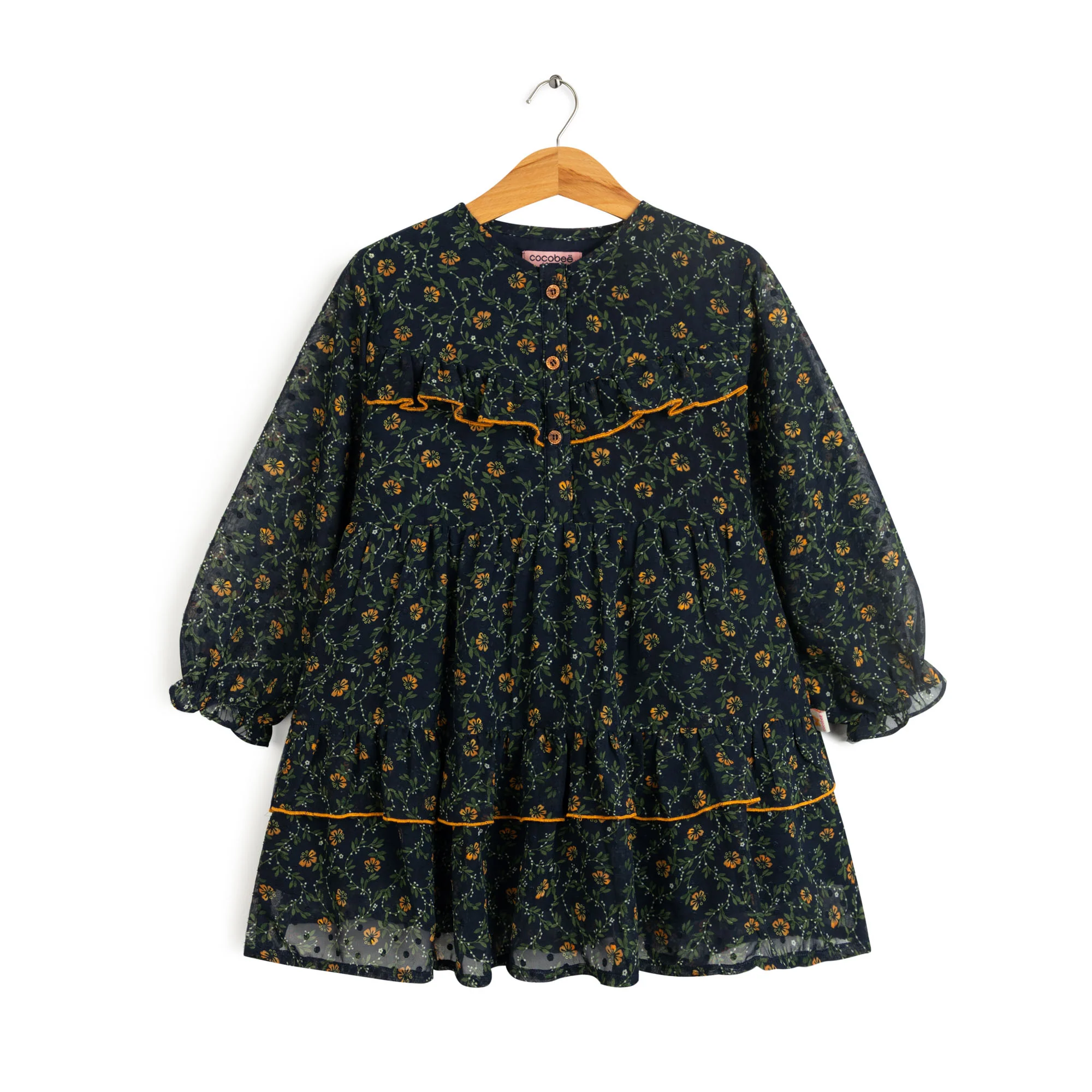 Ruffle Trim Floral Frock - Image 7