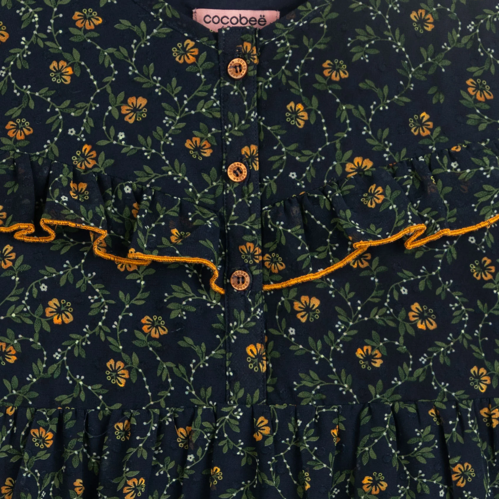 Ruffle Trim Floral Frock - Image 8