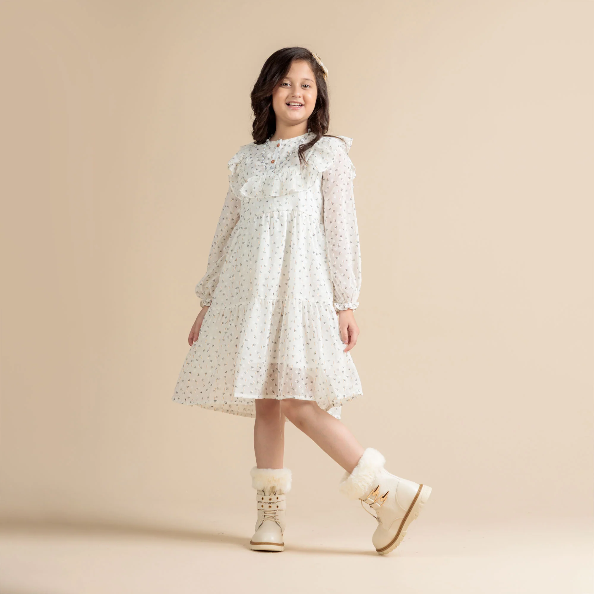 Crystal Bloom Ruffle Frock - Image 2