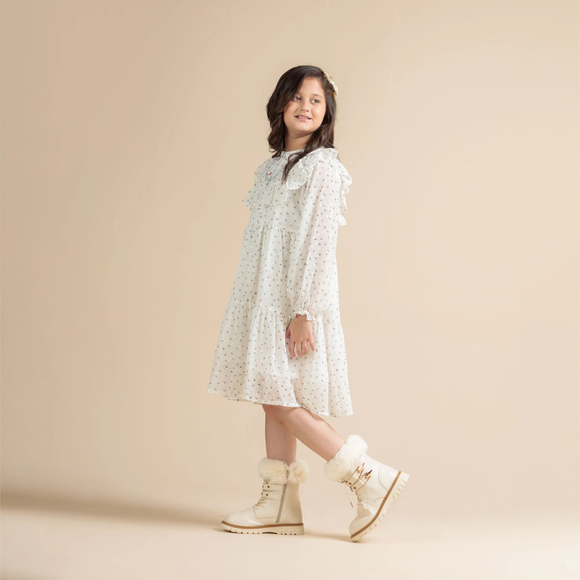 Crystal Bloom Ruffle Frock - Image 4