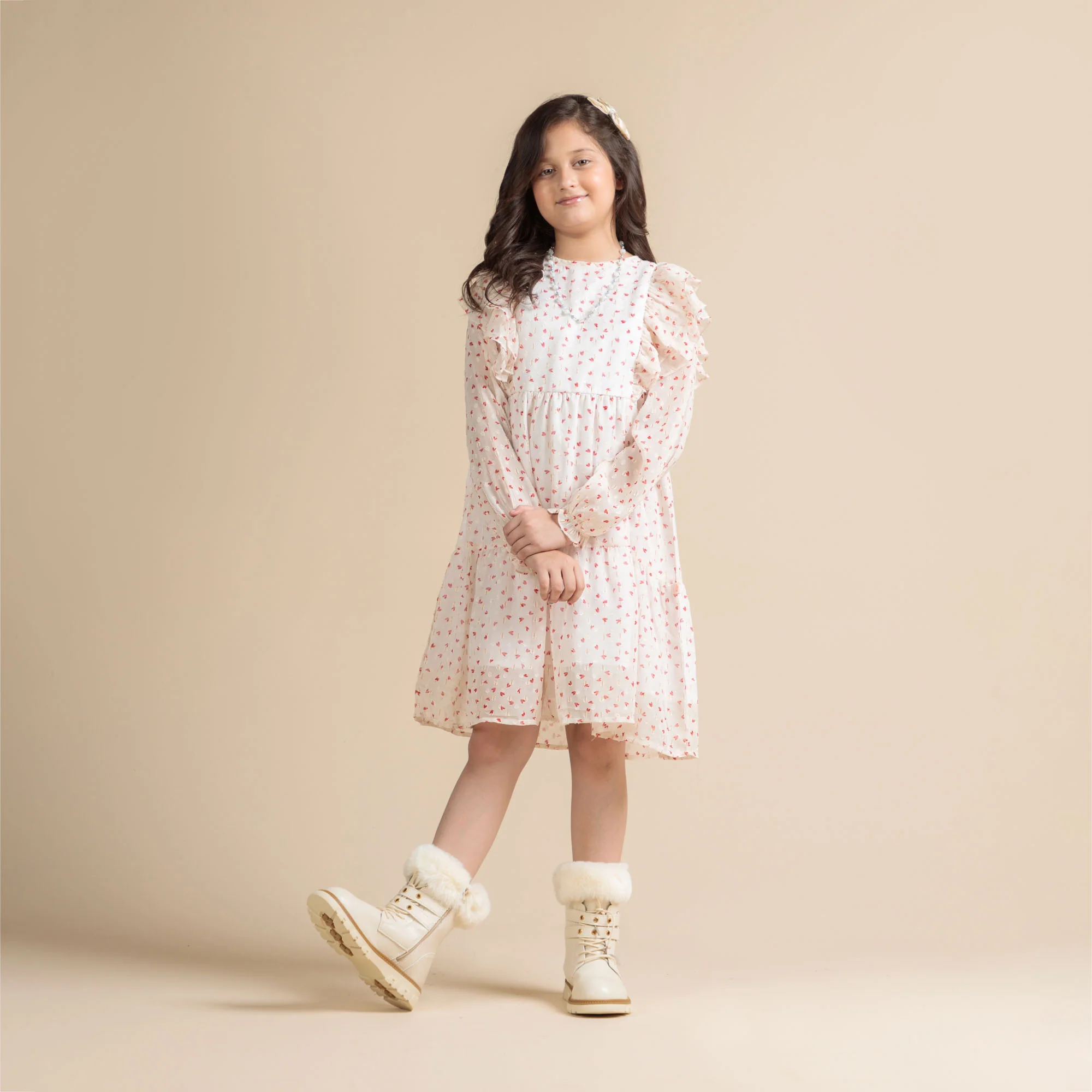 Rosy Heart Frill Frock - Image 2