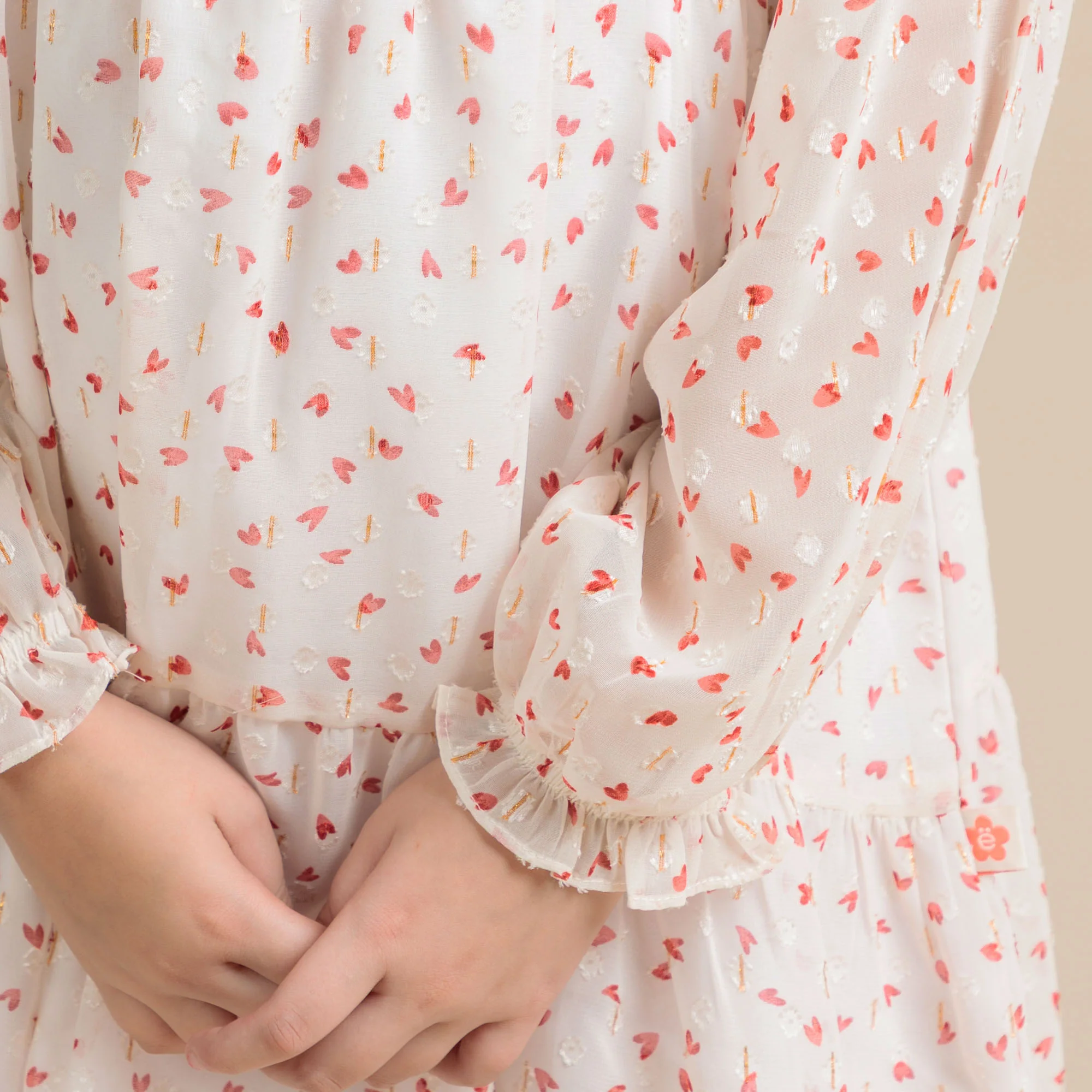 Rosy Heart Frill Frock - Image 5
