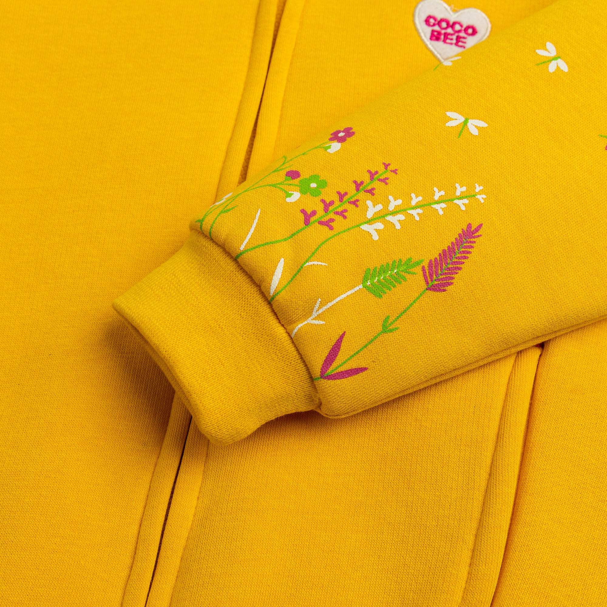 Lively yellow Printed Hoodie - Image 3