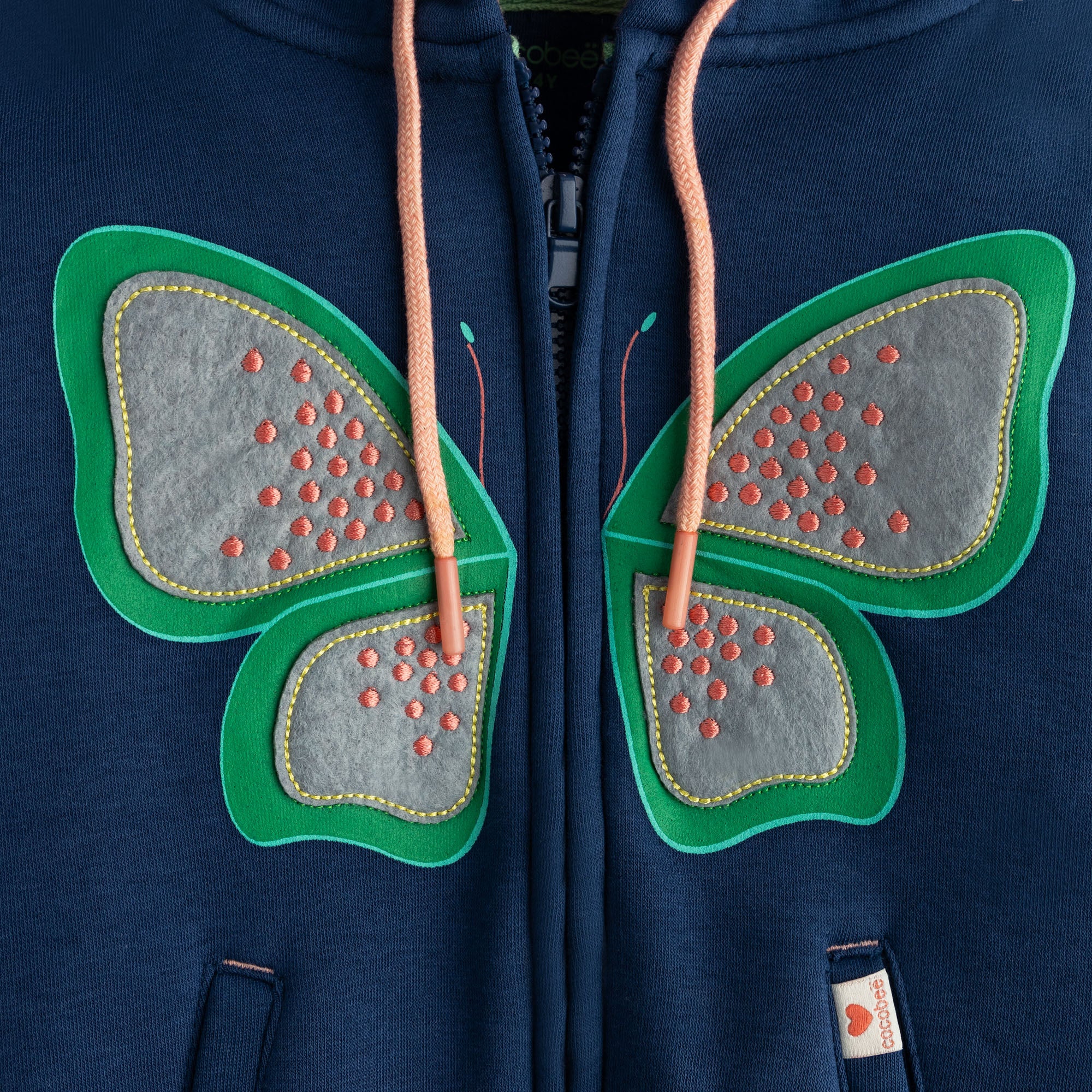 Fluttering Blue Hoodie - Image 2