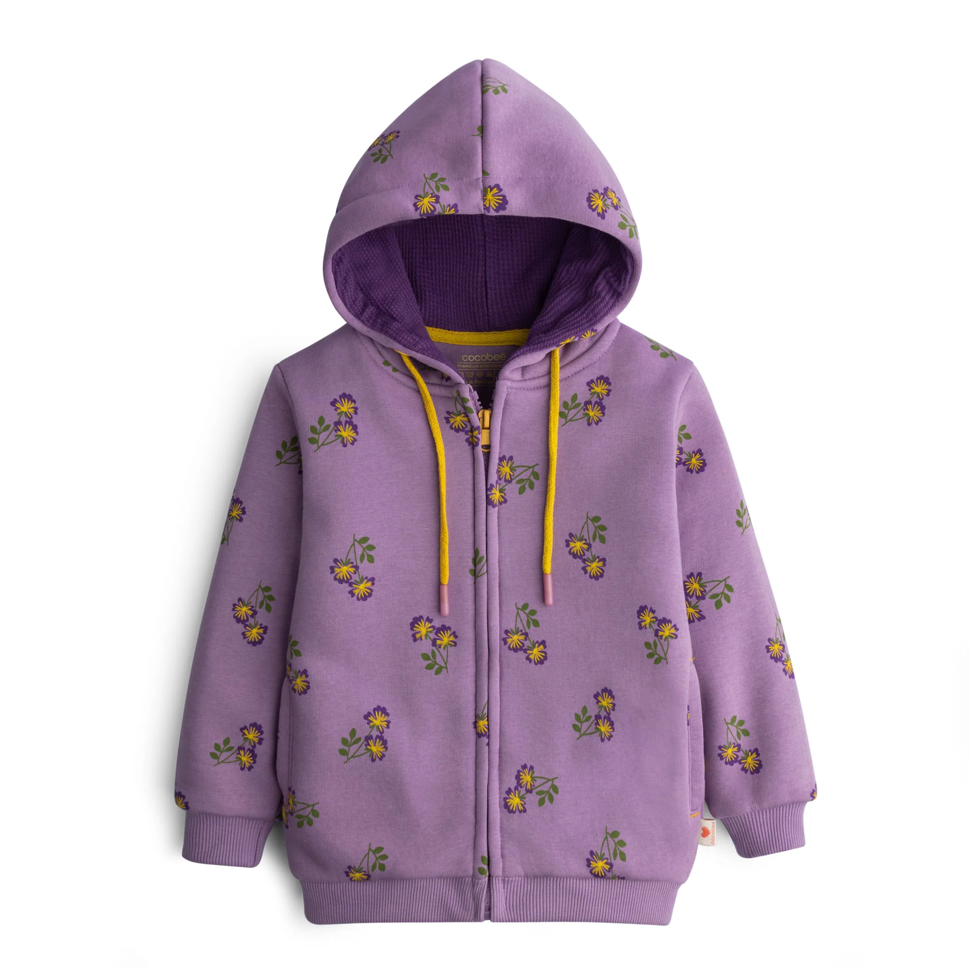 Printed Zipper Hoodie