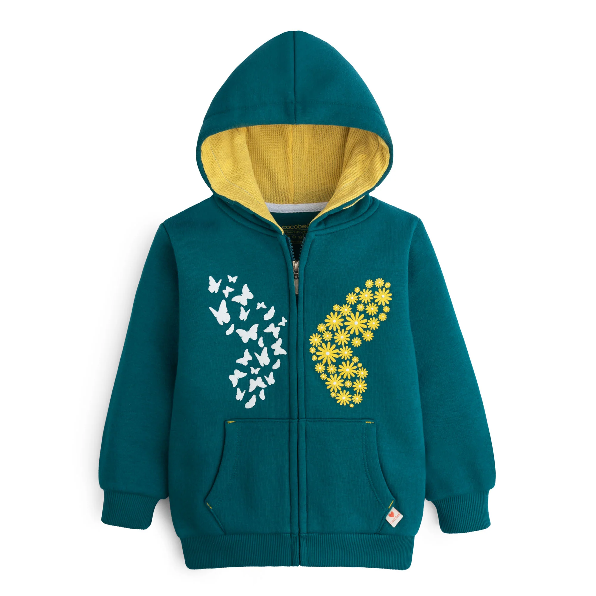 Teal Flutter Hoodie