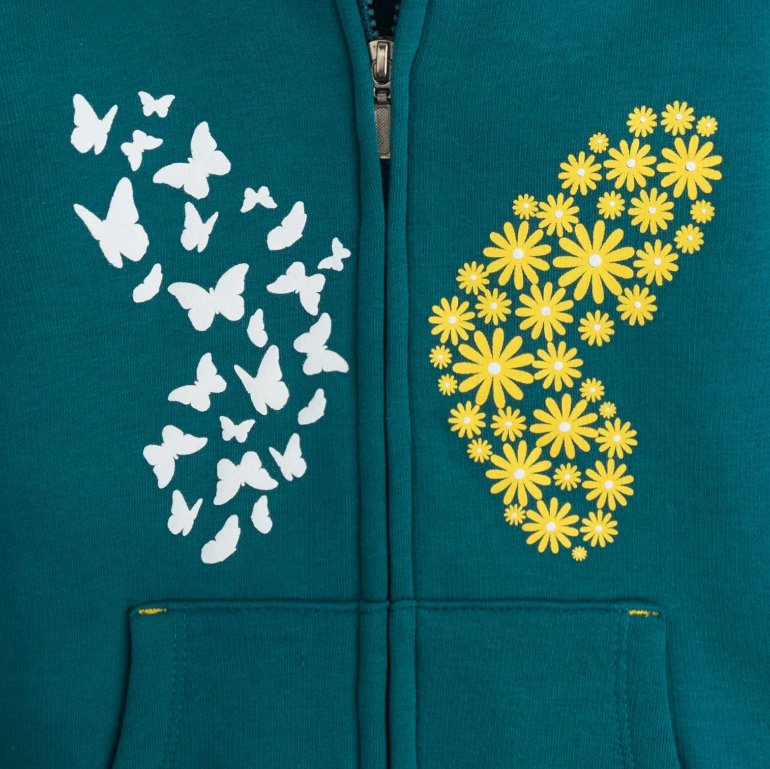 Teal Flutter Hoodie - Image 2