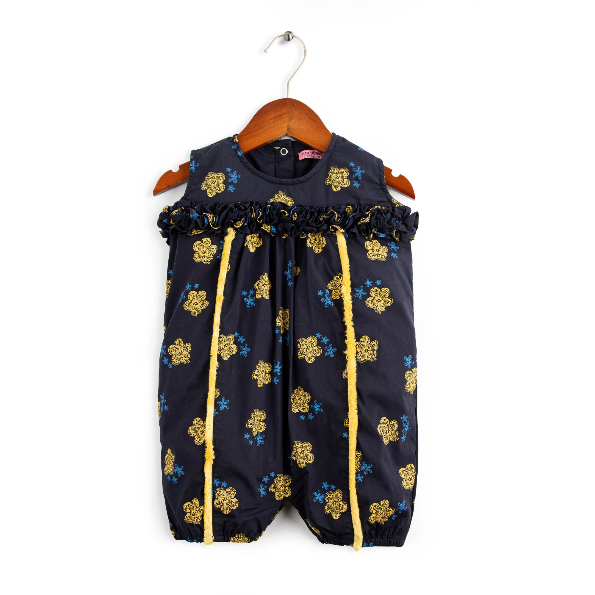 Navy Printed Romper
