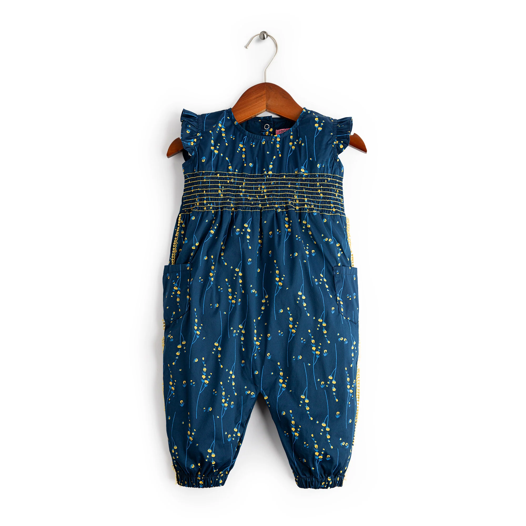 Blue Printed Romper