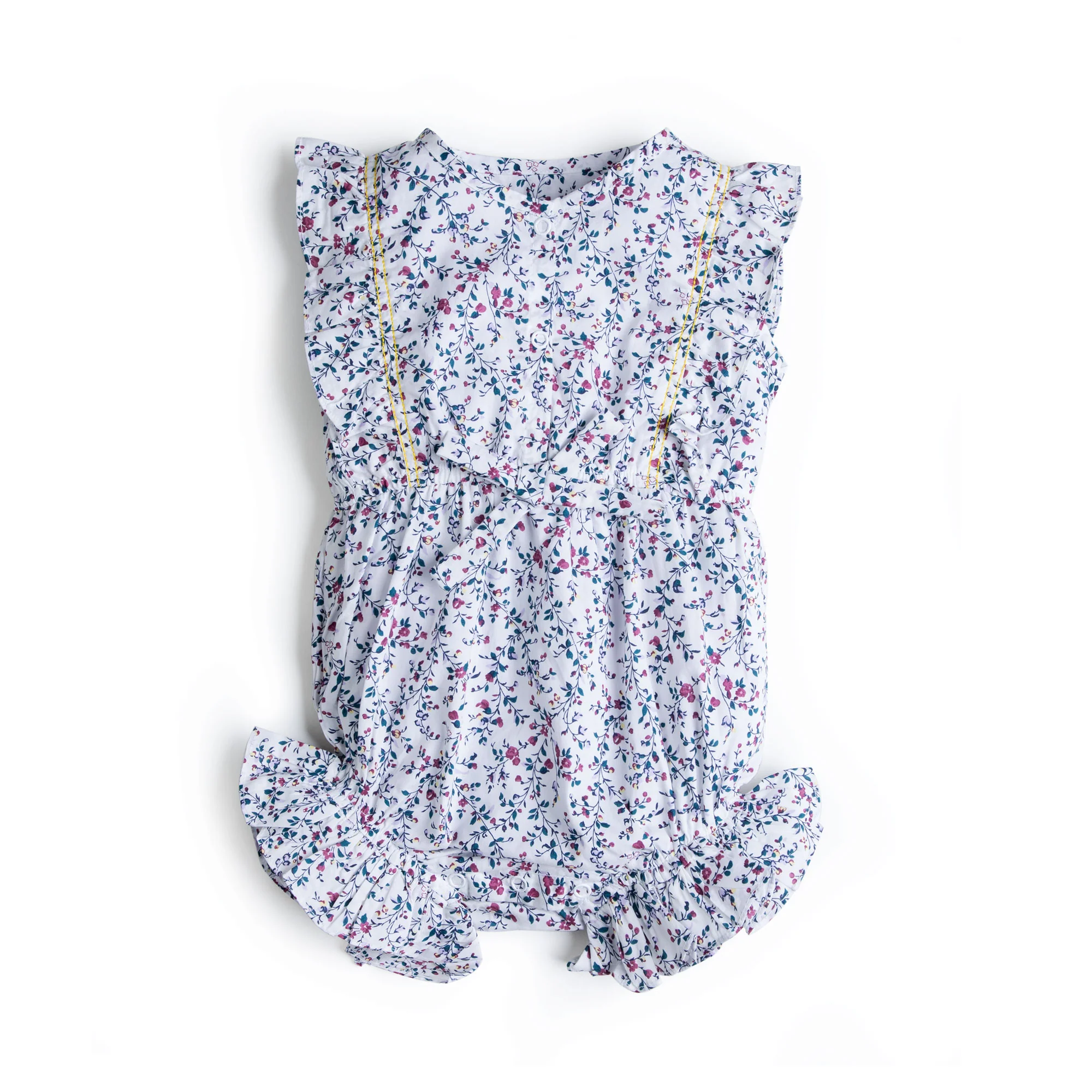 Ruffled Printed Romper