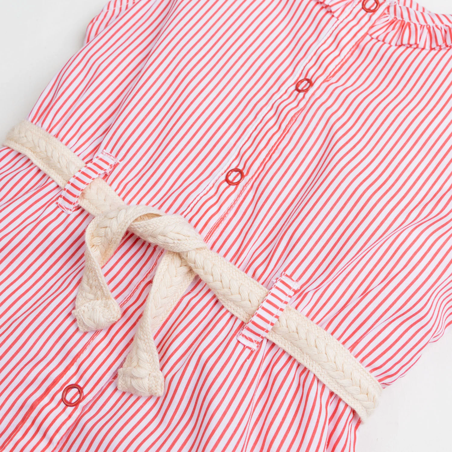 Button Front Striper Jumpsuit - Image 2