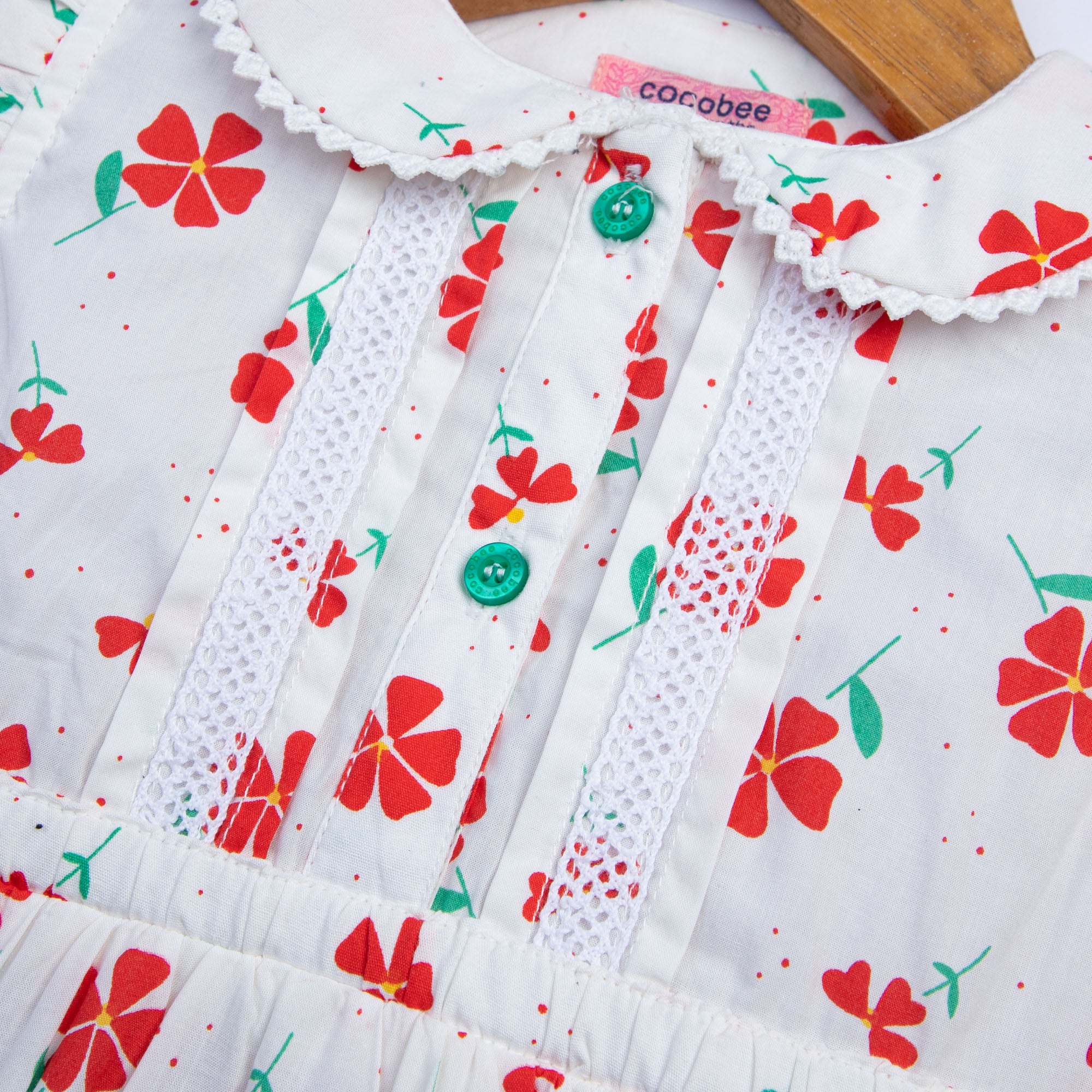 Whitish Printed Romper - Image 2