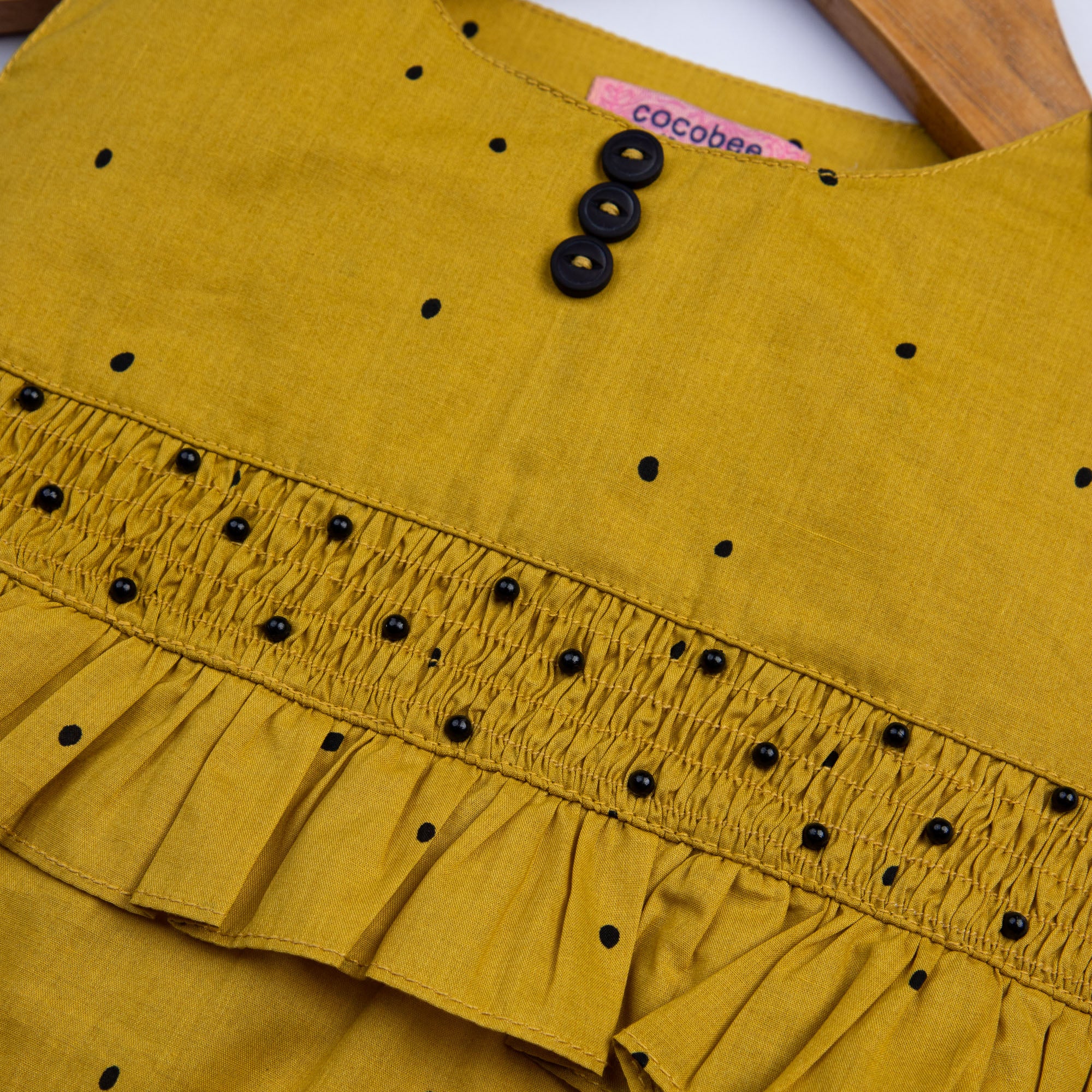 Mustard Snappy Romper - Image 2