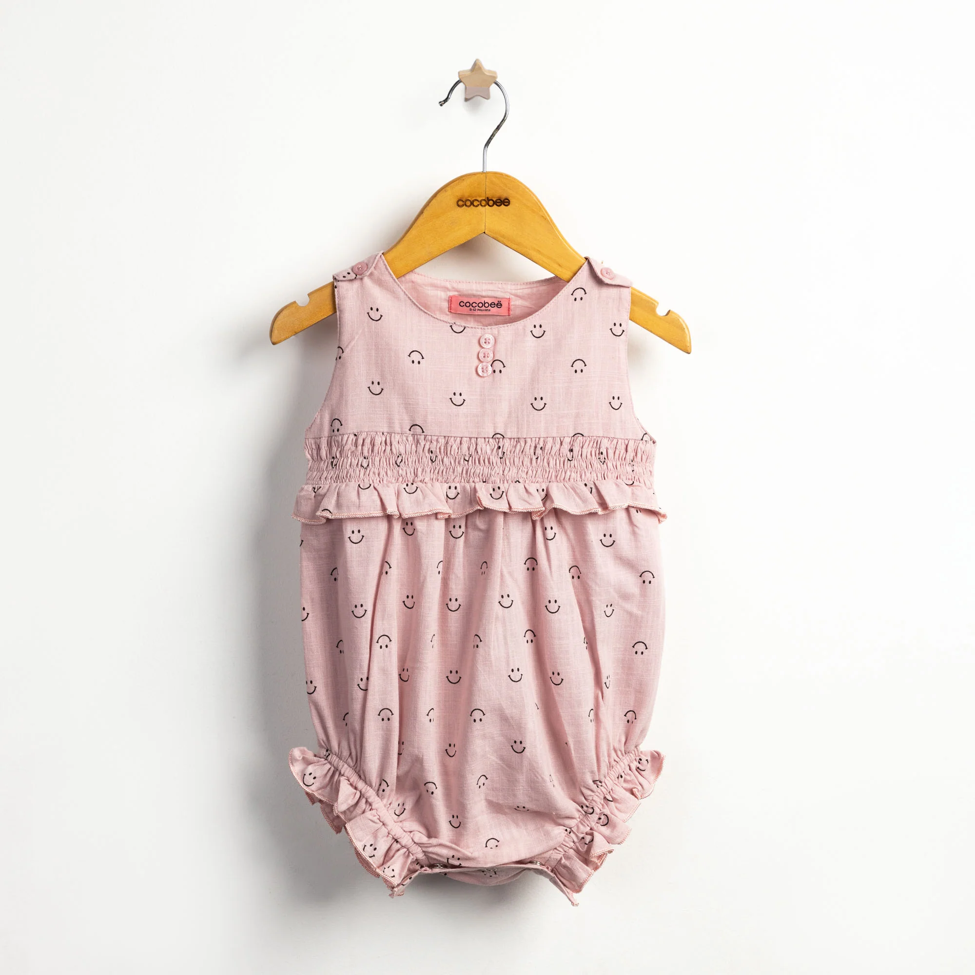 Soft Pink Printed Romper
