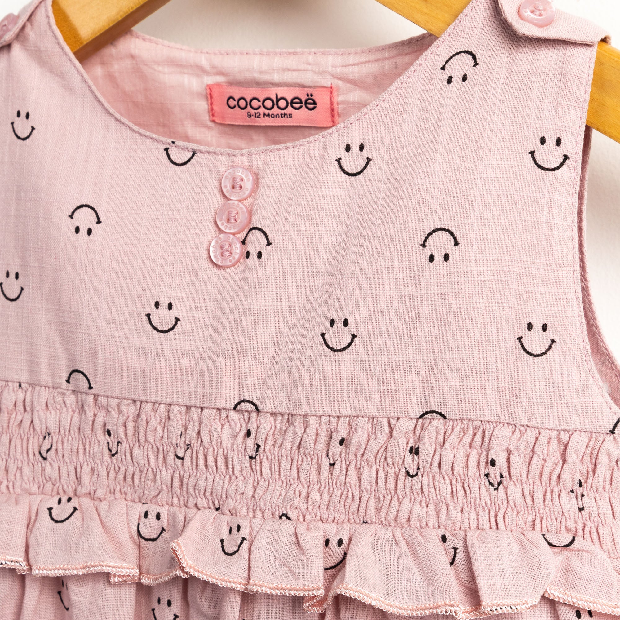 Soft Pink Printed Romper - Image 2