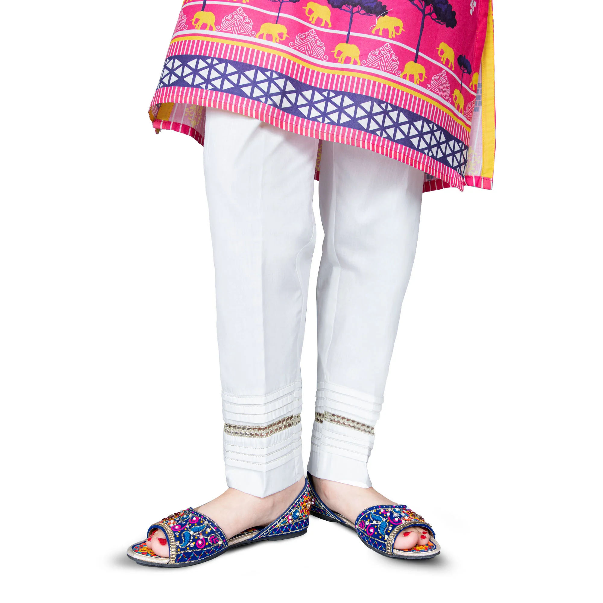 White Cotton Trousers
